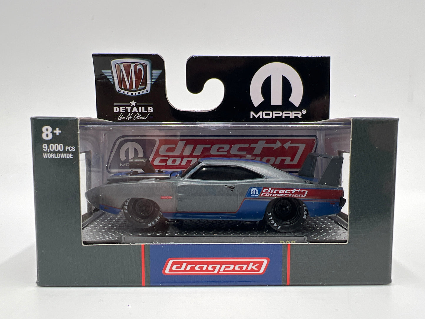 M2 Machines Ground Pounders 1969 Dodge Charger Daytona Hemi Gray R23