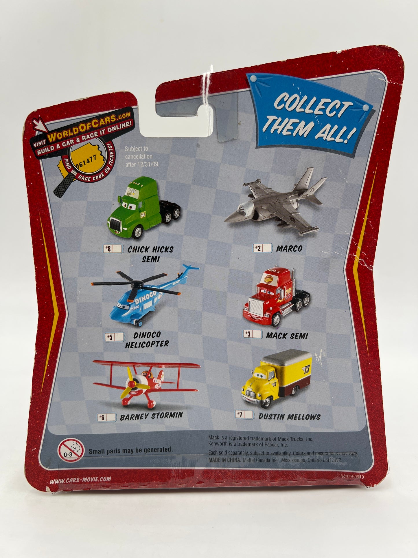 Disney Pixar The World Of Cars Race O Rama #8 Mega Size Chick Hicks Semi 141C