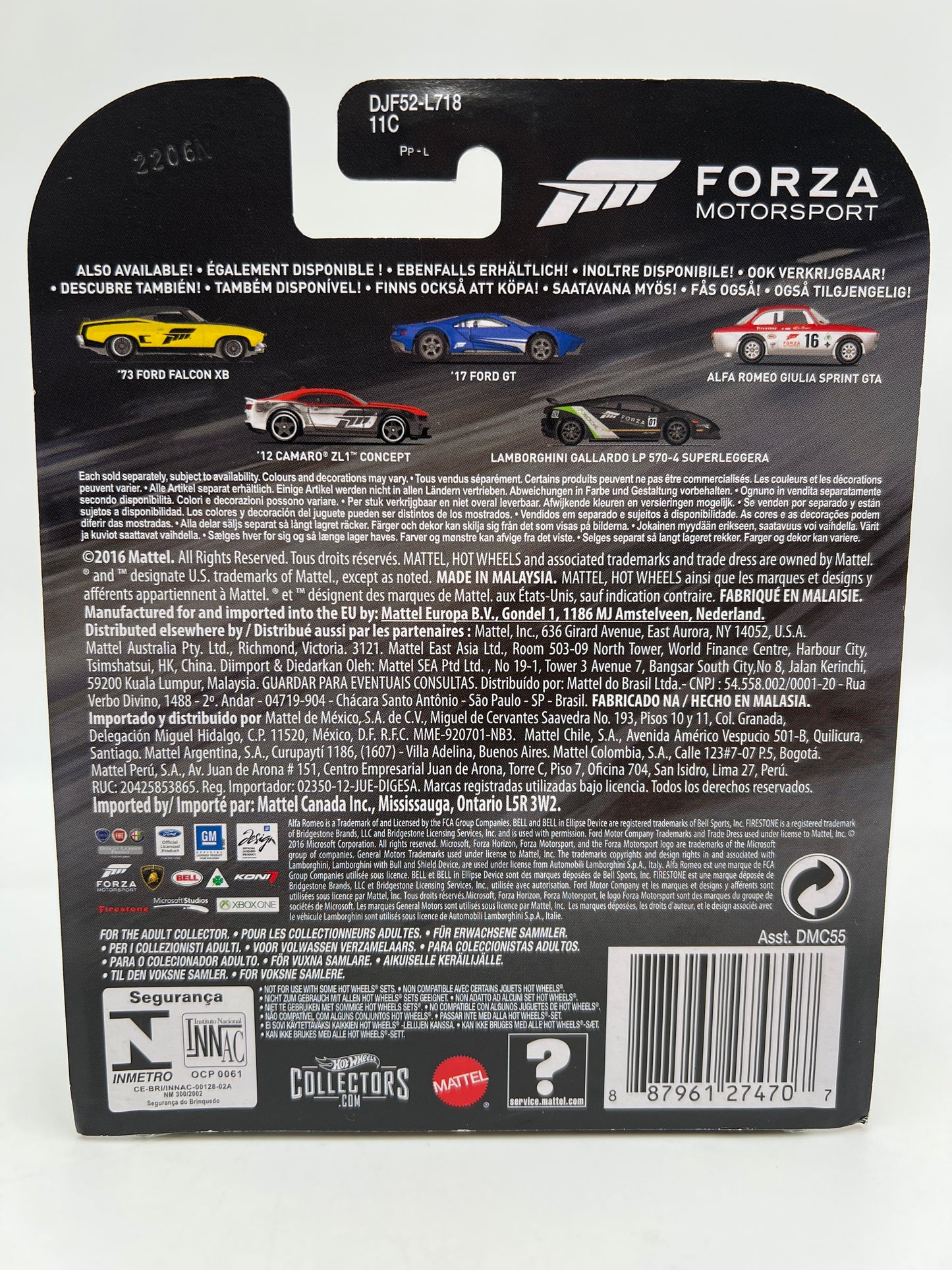 Hot Wheels Retro Entertainment Forza Motorsport #4 12 Camaro ZL1 Concept 242D