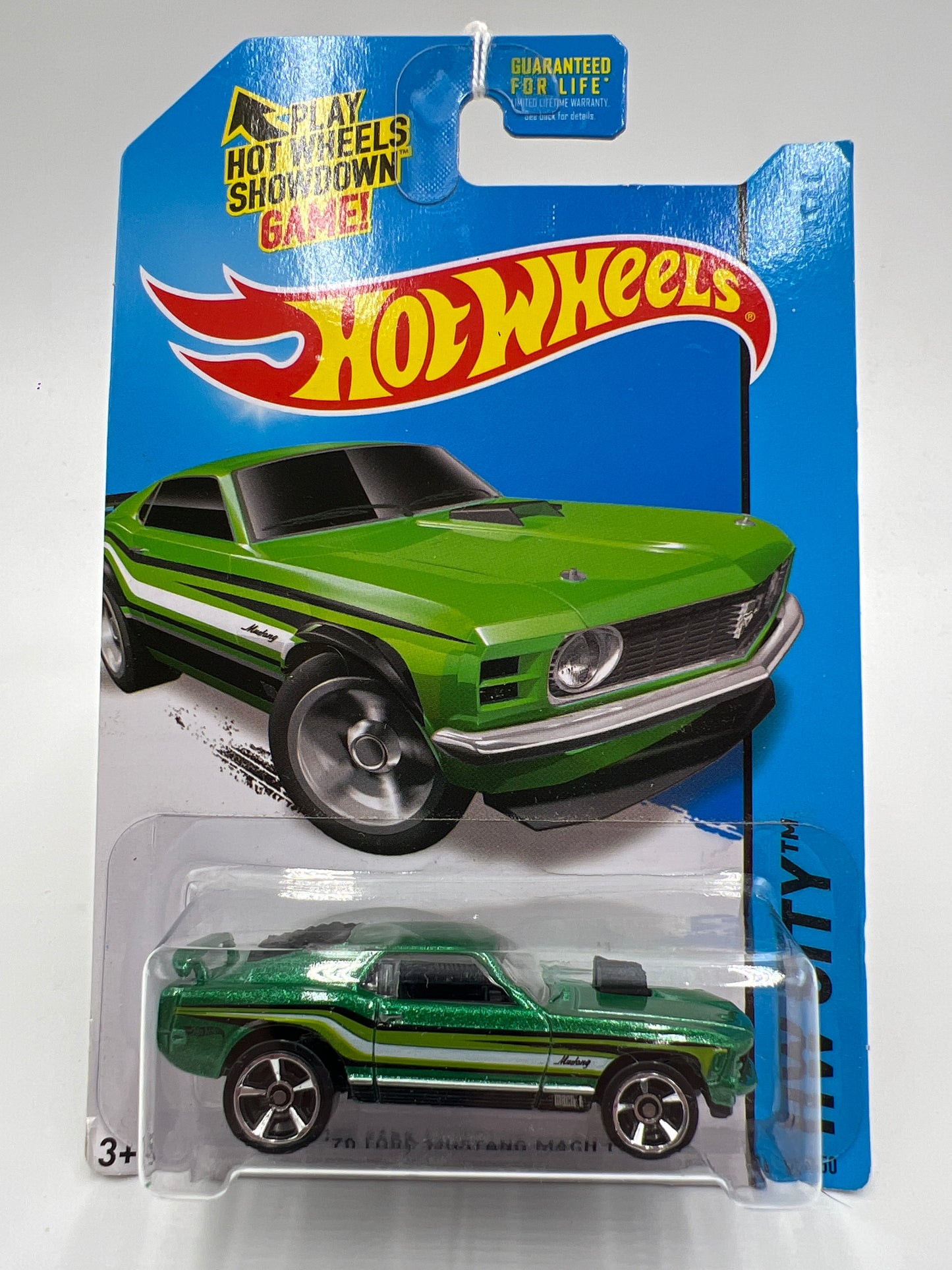 2014 Hot Wheels HW City #97 70 Ford Mustang Mach 1 Green 22C