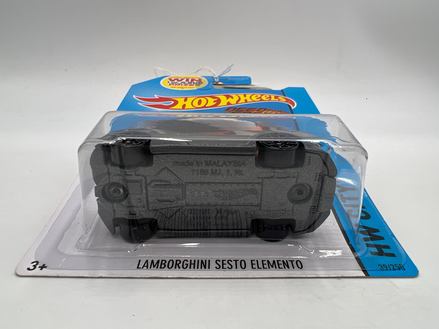 2014 Hot Wheels City #39 Need For Speed Lamborghini Sesto Elemento Gray 101B