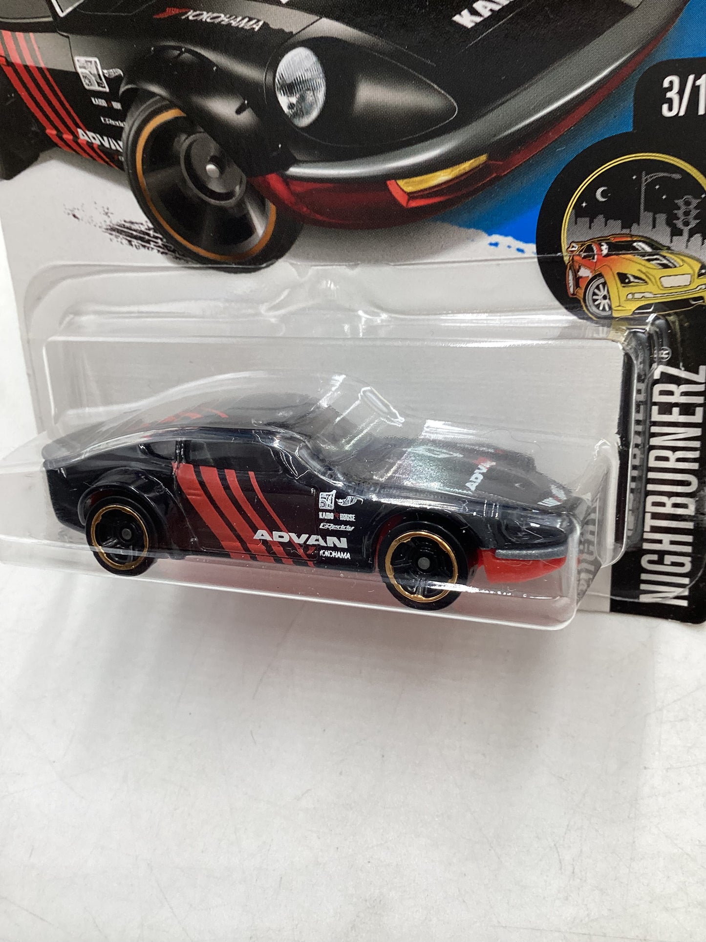 2017 Hot Wheels #357 Nissan Fairlady Z Advan Black 80C