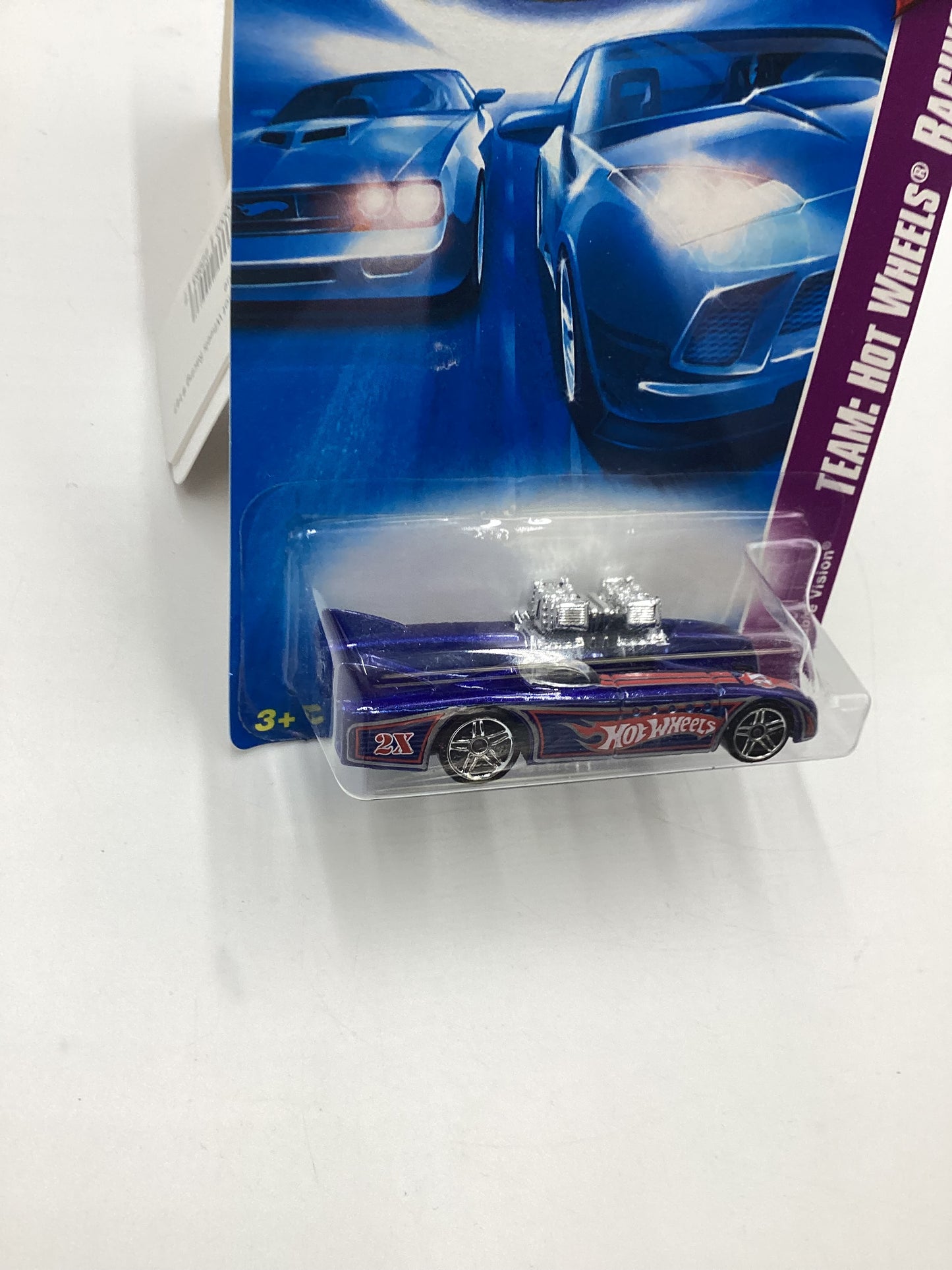 2008 Hot Wheels HW Team: Hot Wheels Racing #147 Double Vision Blue BB6