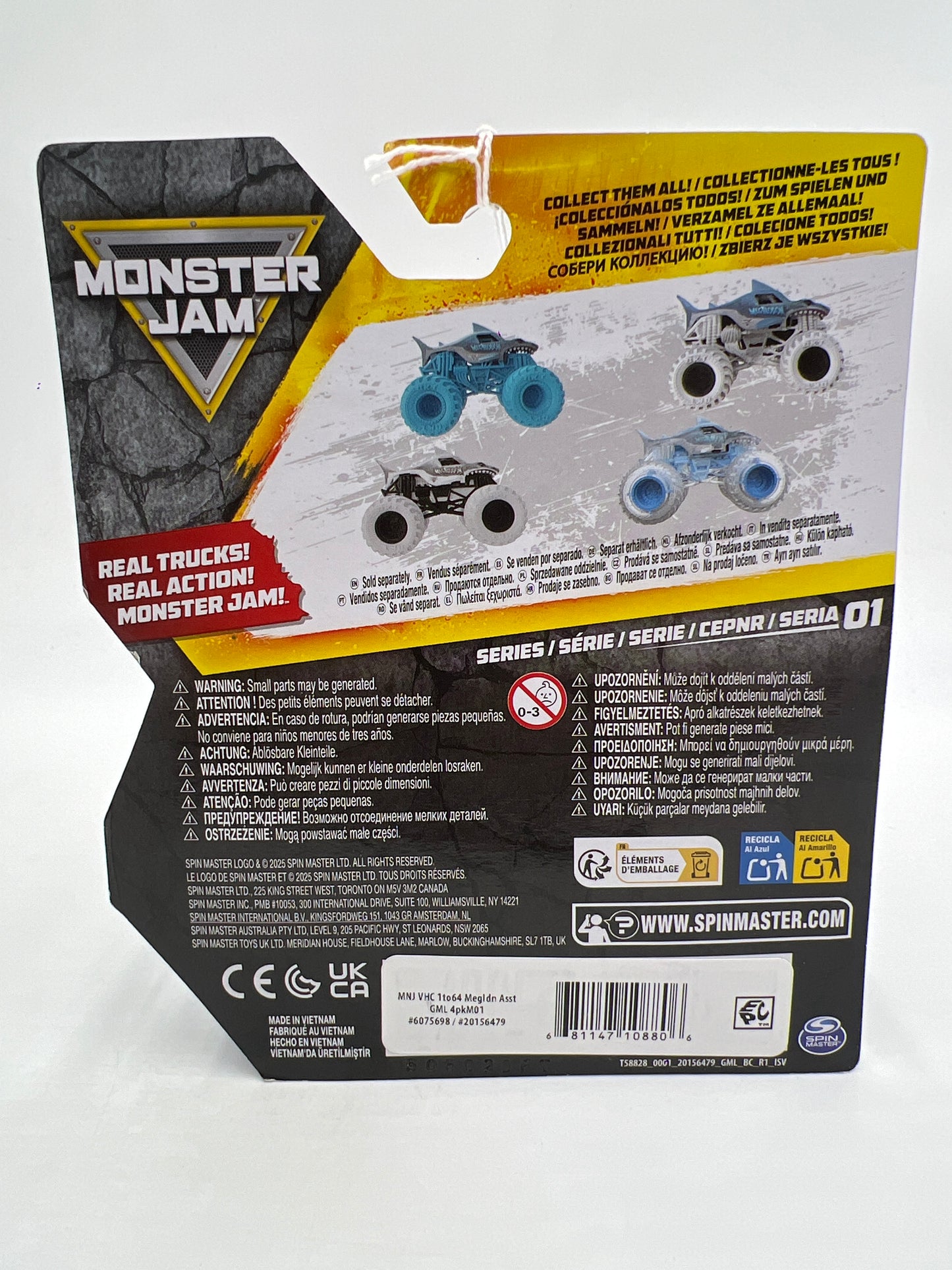 Monster Jam Series 1 Megalodon Blue W/Blue Tires 129E