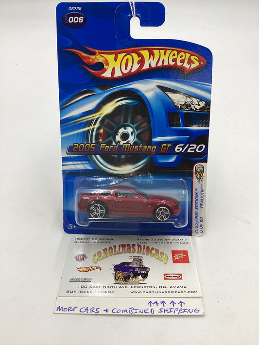 2005 Hot Wheels First Editions #006 Ford Mustang GT Red 22C