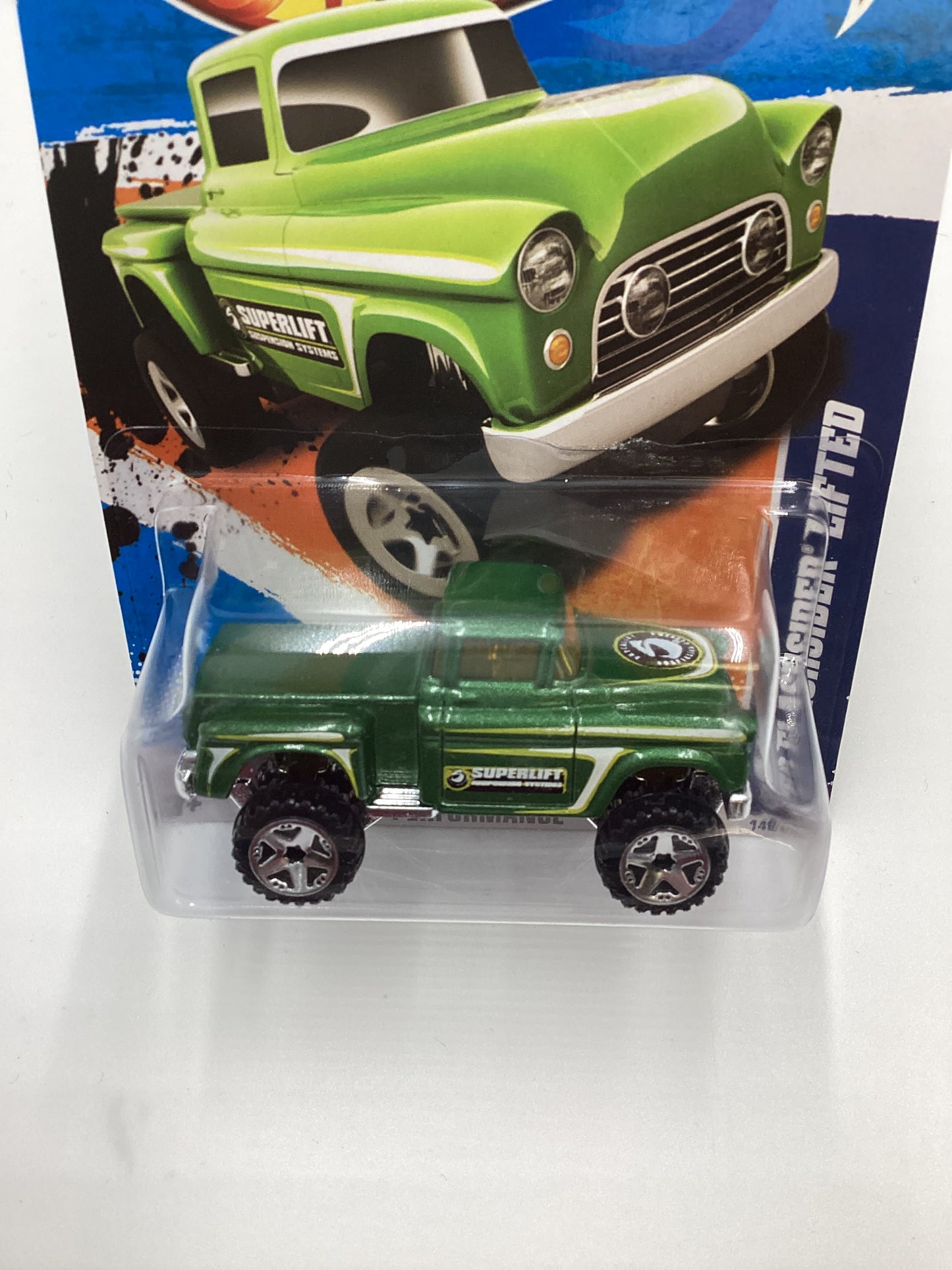 2011 Hot wheels #140 56 Flashsider Lifted Green