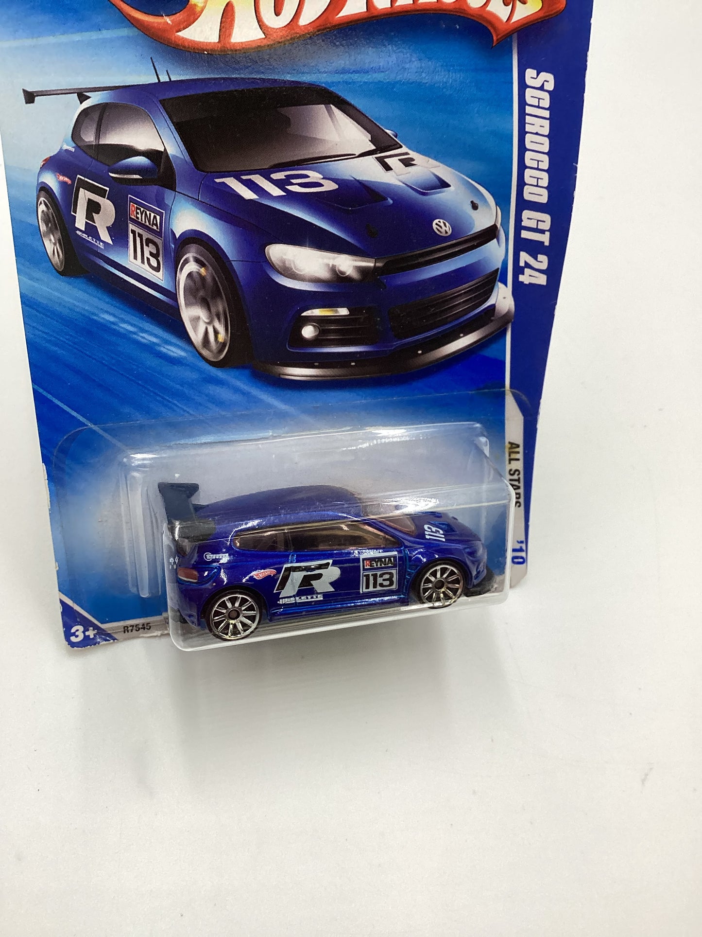 2010 Hot Wheels #120 Scirocco GT 24 Blue Pink Window (SR)