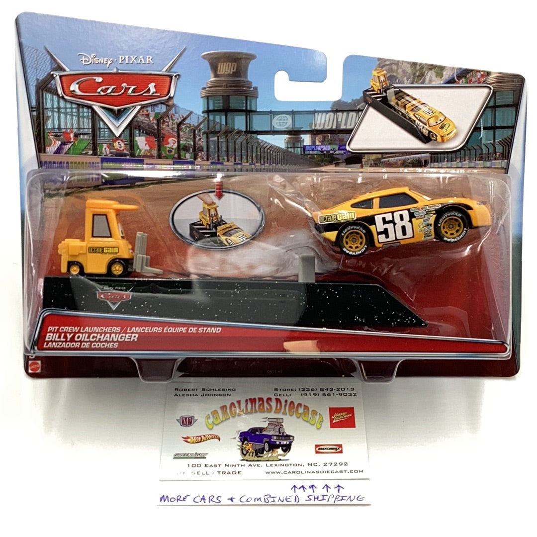 Disney Pixar Cars Pit Crew Launcher Billy Oilchanger 136A