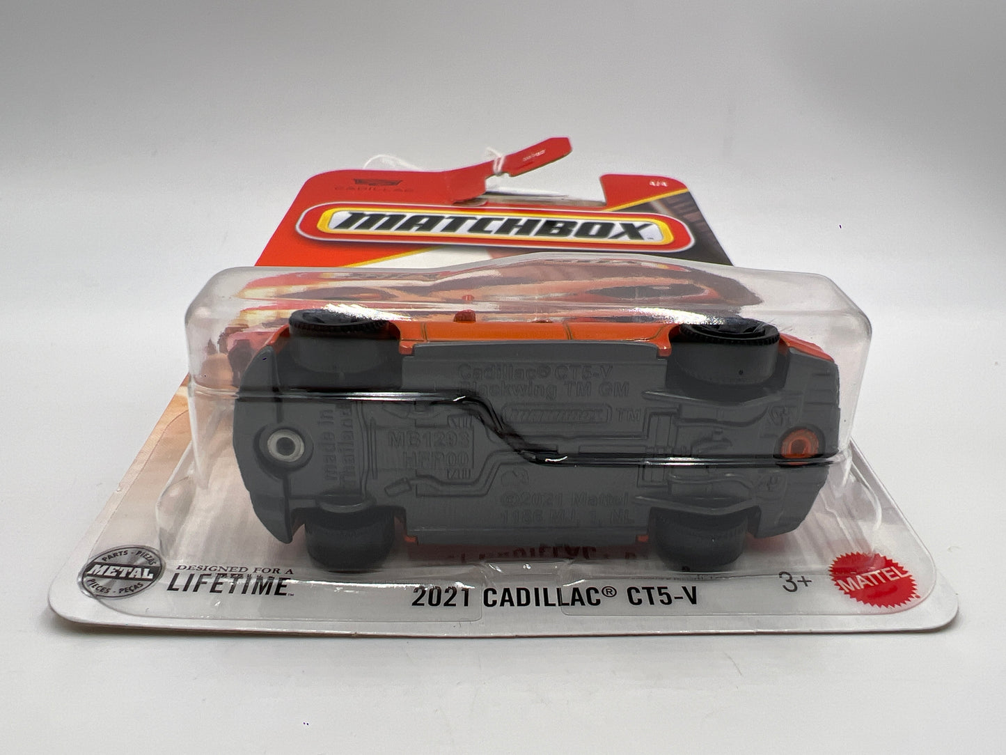 2025 Matchbox Super Chase 2021 Cadillac CT5-V Orange W/Protector Ripped J Hook See Pics SR