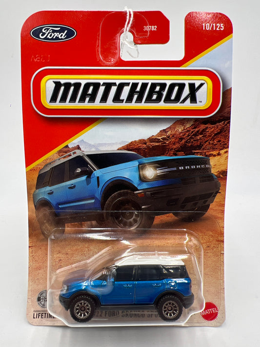 2026 Matchbox #10 2022 Ford Bronco Sport Blue