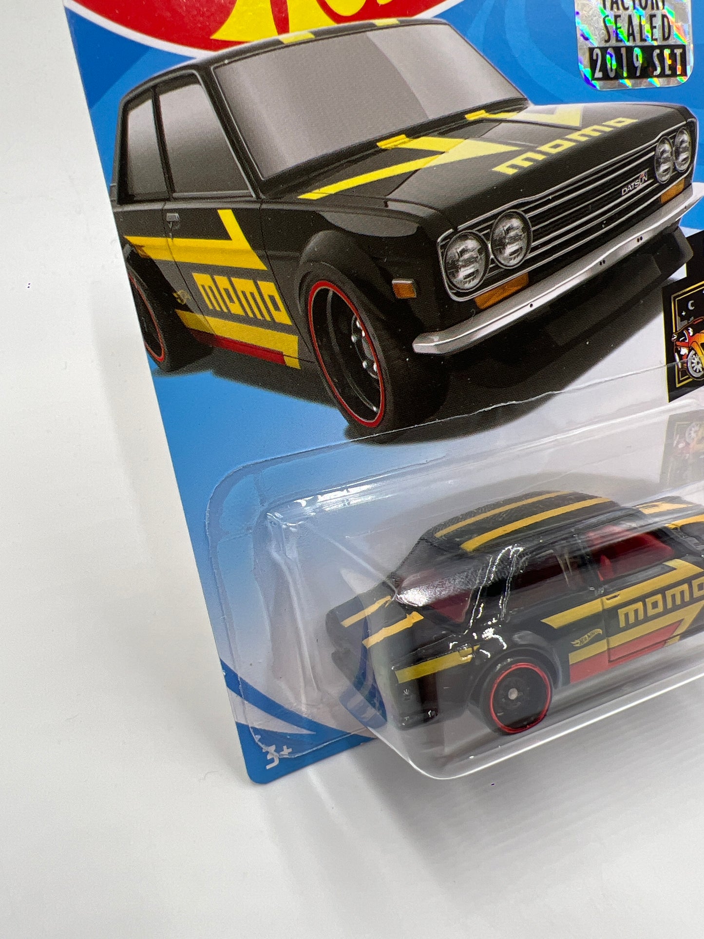 2019 Hot Wheels Factory Sealed Kmart Exclusive #97 71 Datsun 510 Momo Black W/Protector