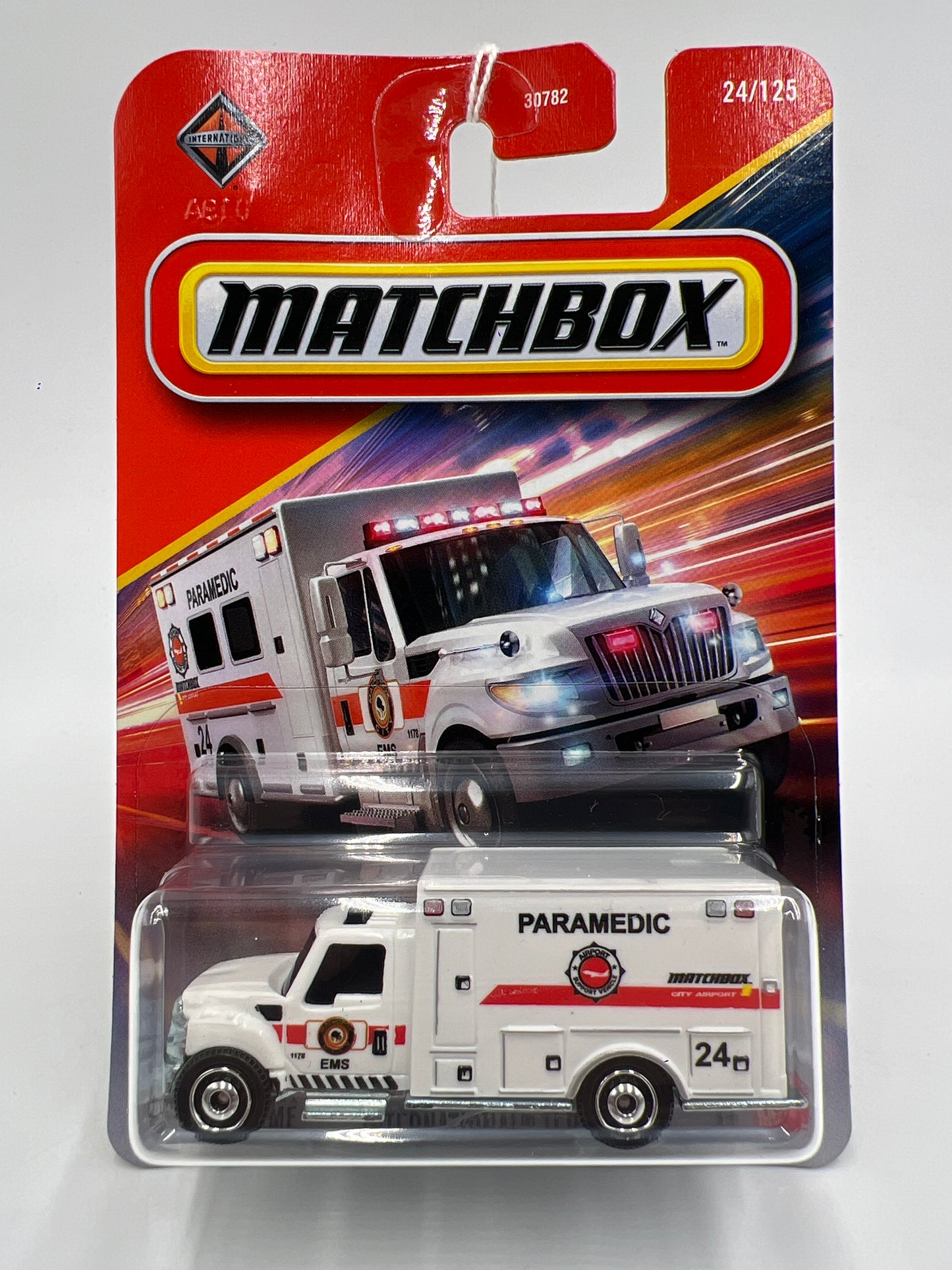 Matchbox #24 International Terrastar Ambulance White 210C