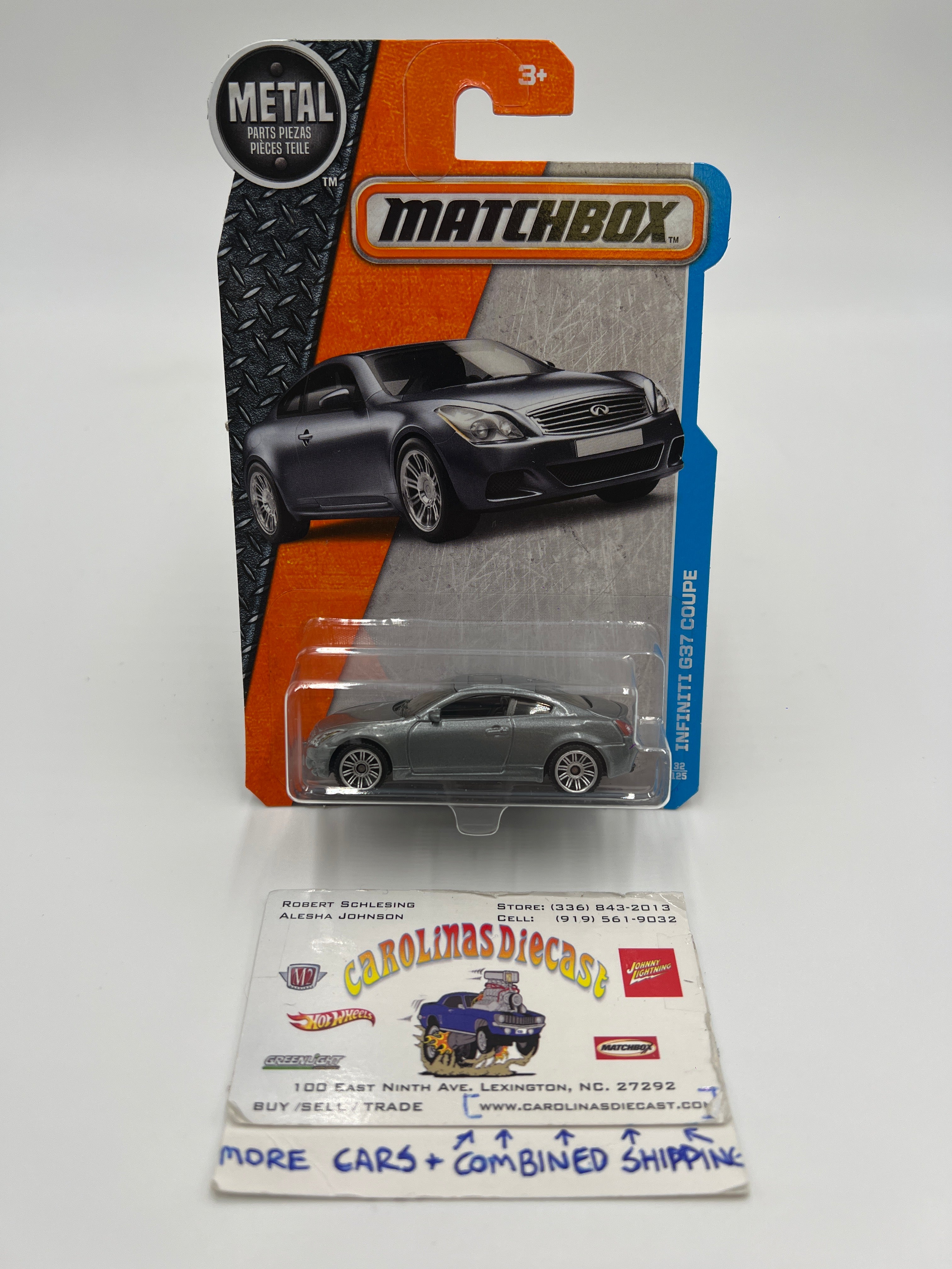 Matchbox MBX Adventure City #32 Infiniti G37 Coupe Silver W
