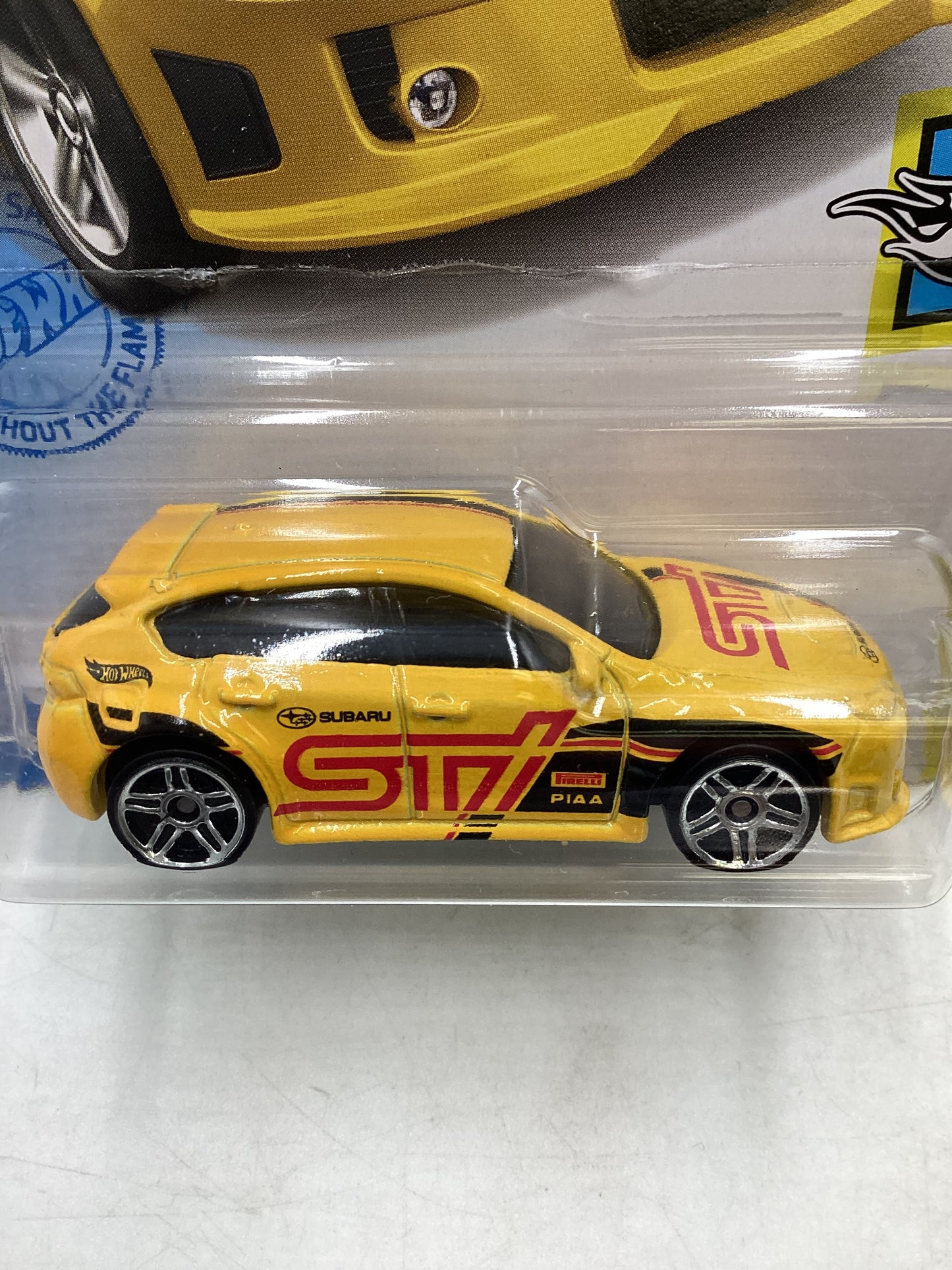 2021 Hot Wheels #68 Subaru WRX STI Yellow 89i