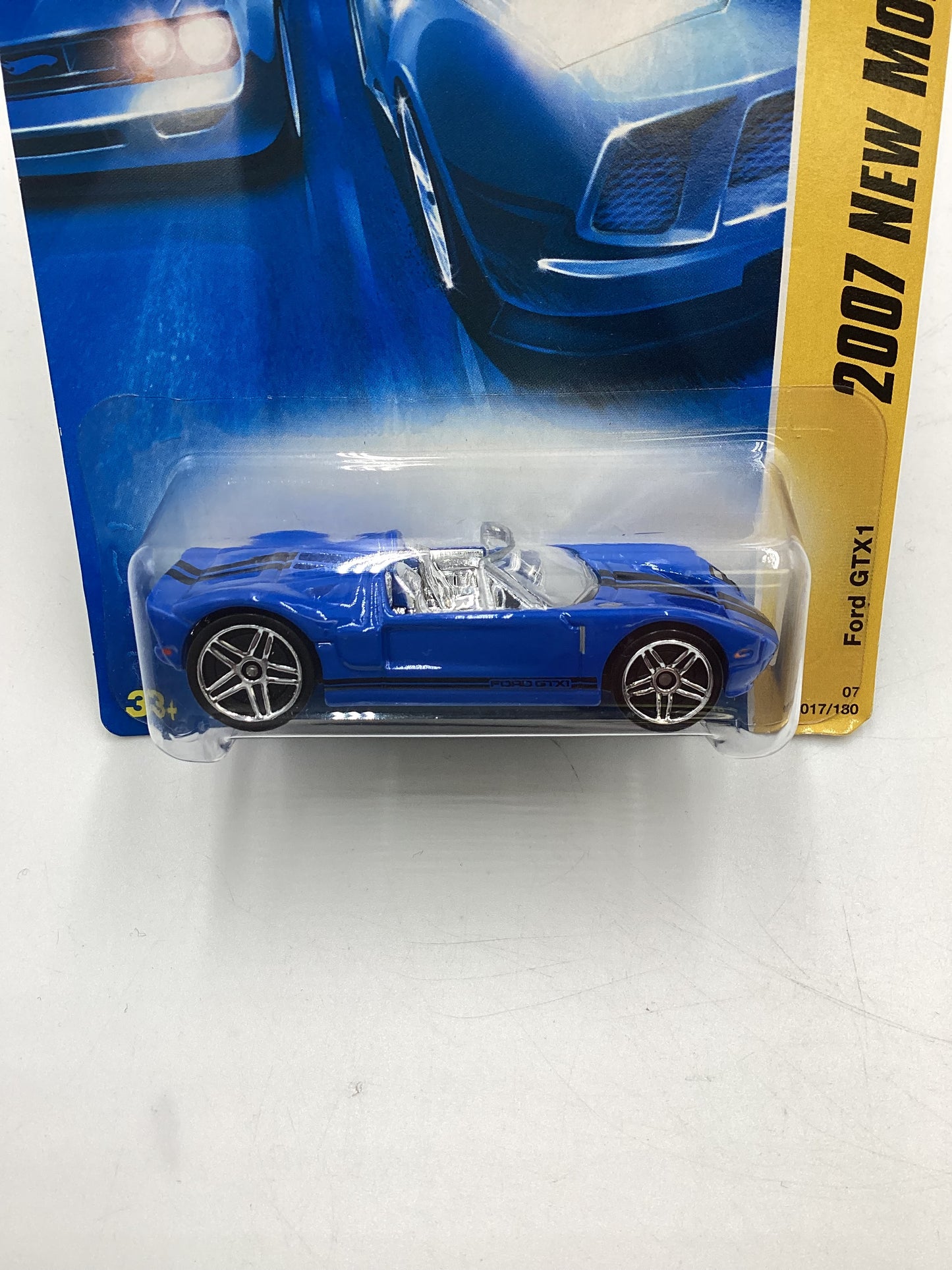 2007 Hot Wheels New Models #17 Ford GTX1 Blue OH5 Wheels 25D