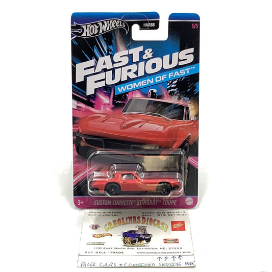 2024 Hot wheels fast and furious Women of Fast Custom Corvette Stingray Coupe 5/5 LL4