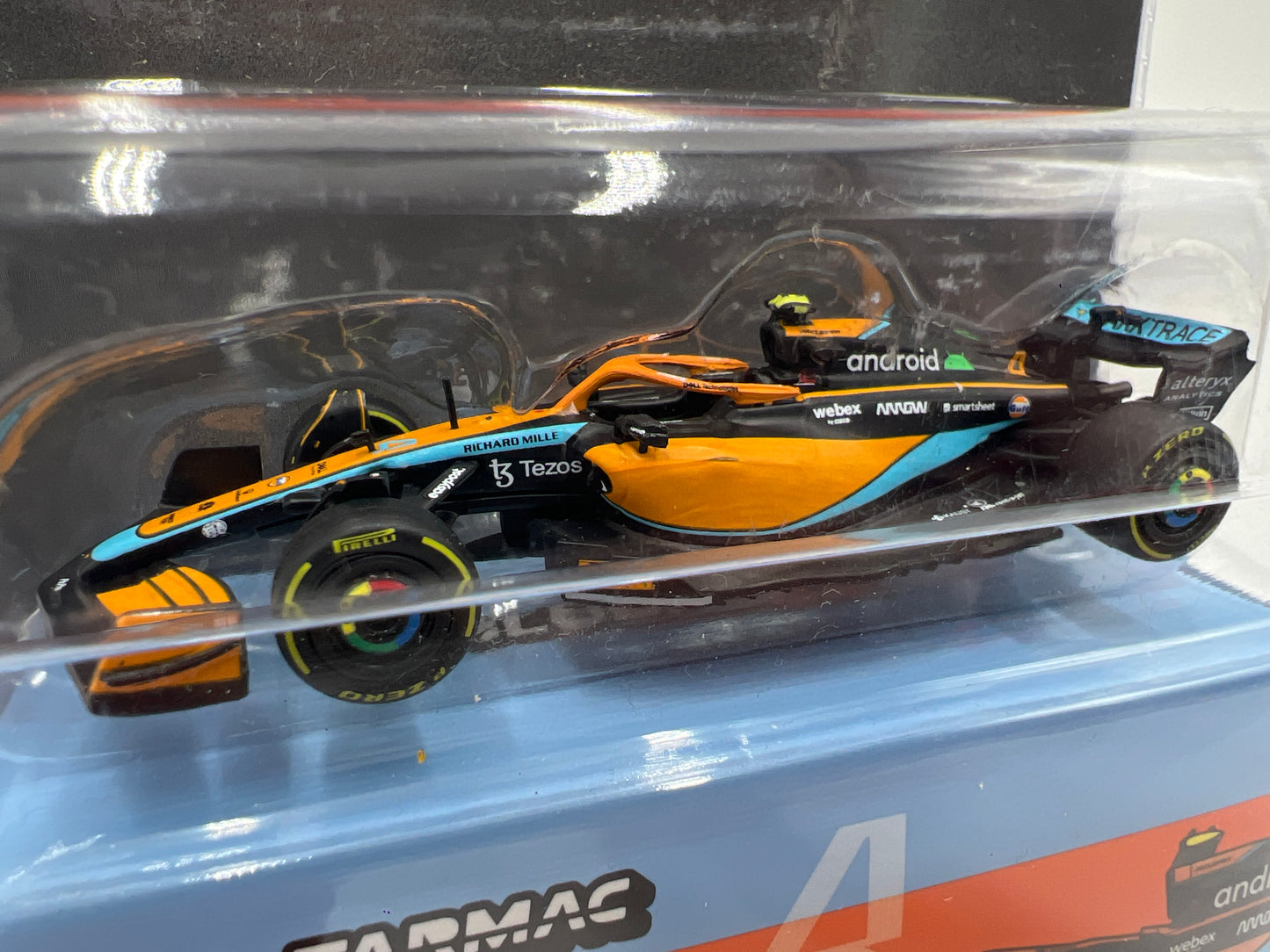 Tarmac Works X IXO Models Mijo Exclusives 2022 Grand Prix Lando Norris #4 Android McLaren MCL36