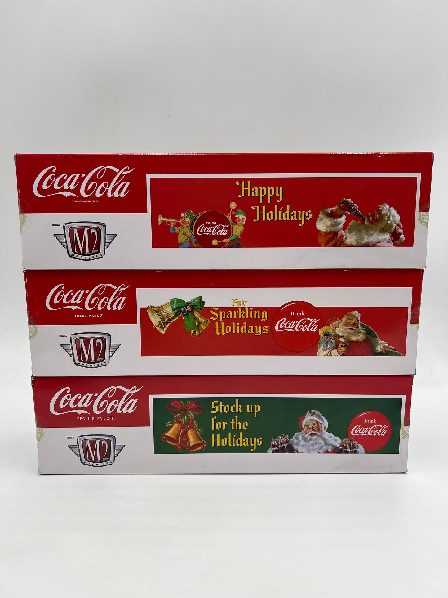 M2 Machines Auto Haulers RAW CHASE & CHASE Full Lot Of 3 Coca Cola Ford/Dodge/Chevrolet SC01