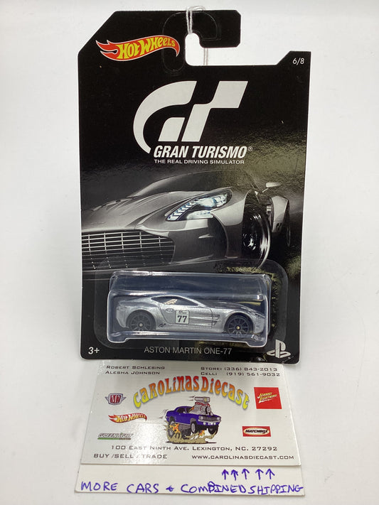 Hot Wheels Gran Turismo #6 Aston Martin One-77 Silver 153F