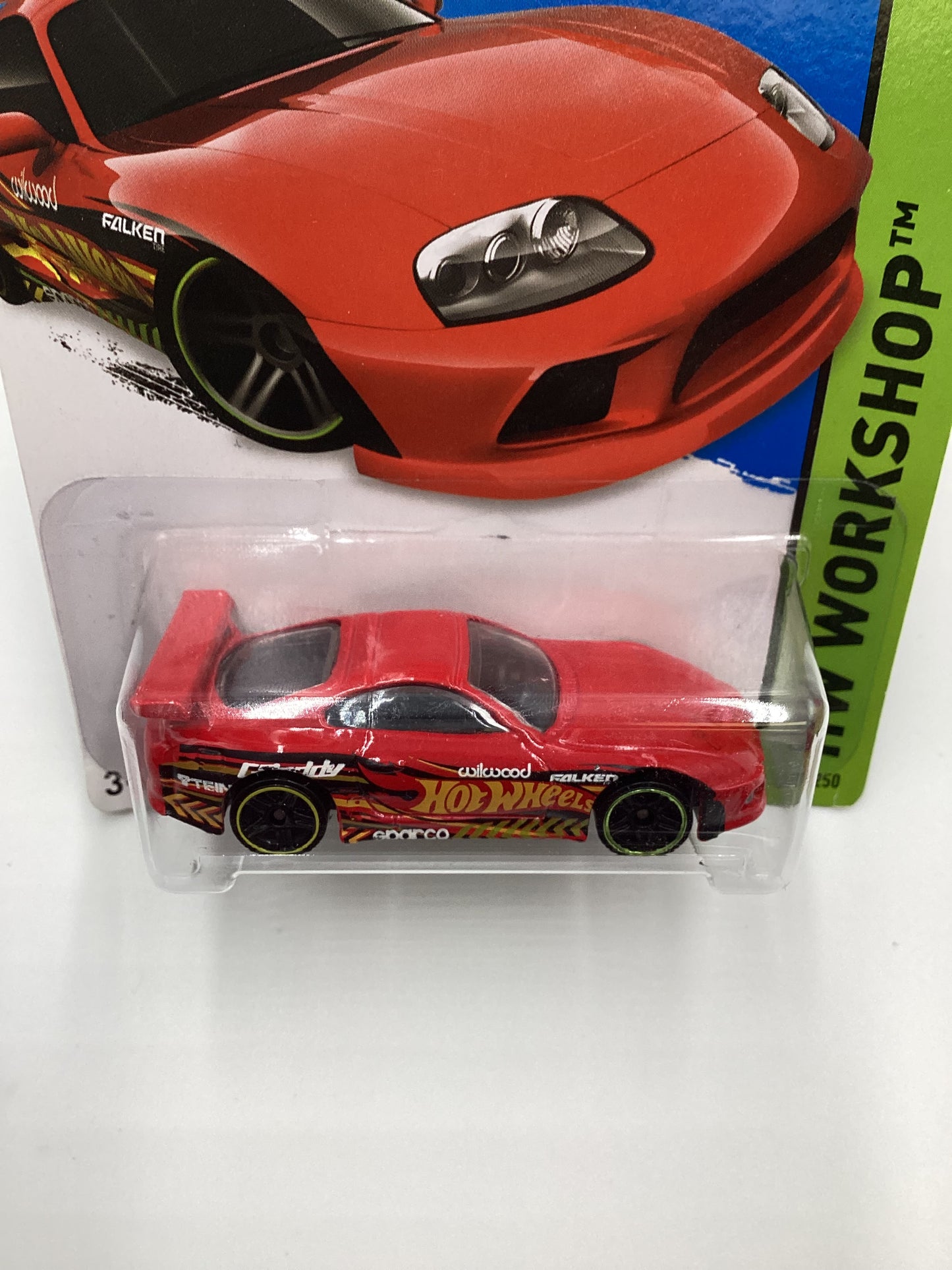 2015 Hot wheels #201 Red Toyota Supra