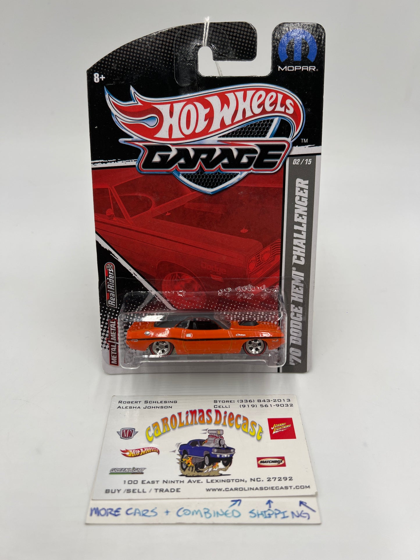 Hot Wheels Premium Garage Series #2 70 Dodge Hemi Challenger Orange