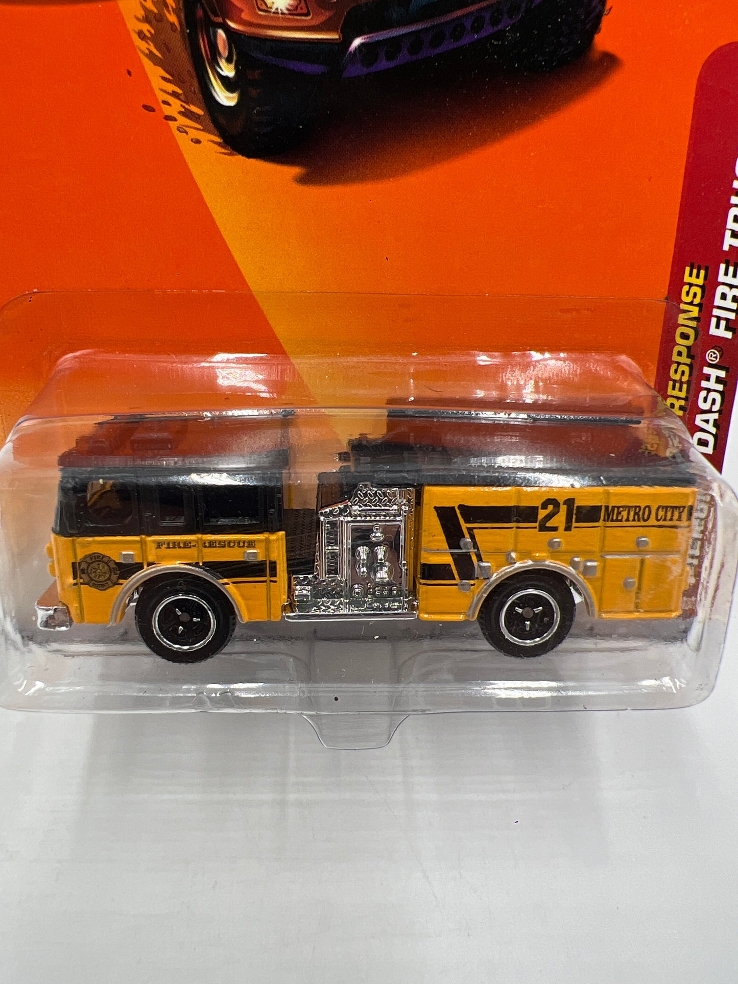 Matchbox Emergency Response #56 Pierce Dash Fire Truck Yellow 206B