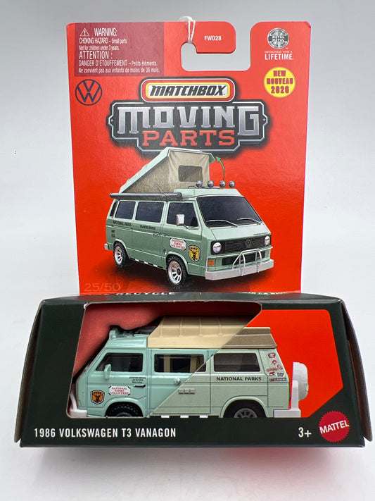 2026 Matchbox Moving Parts #25 1986 Volkswagen T3 Vanagon National Parks