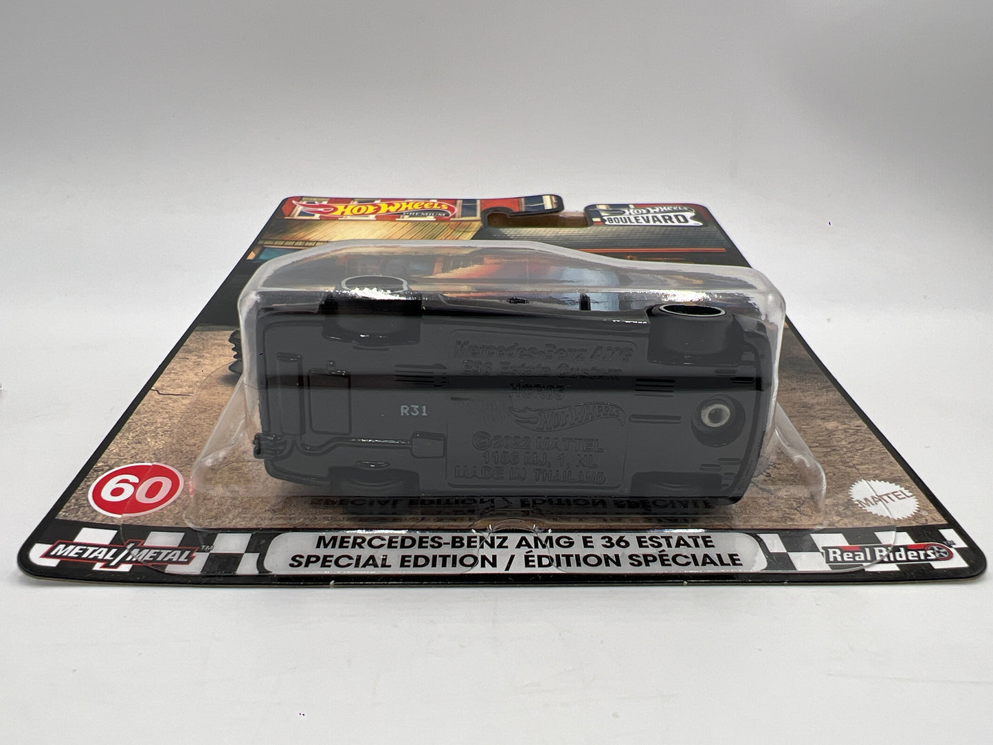 Hot Wheels Premium Boulevard #60 Mercedes-Benz AMG E 36 Estate Special Edition Black W/Protector