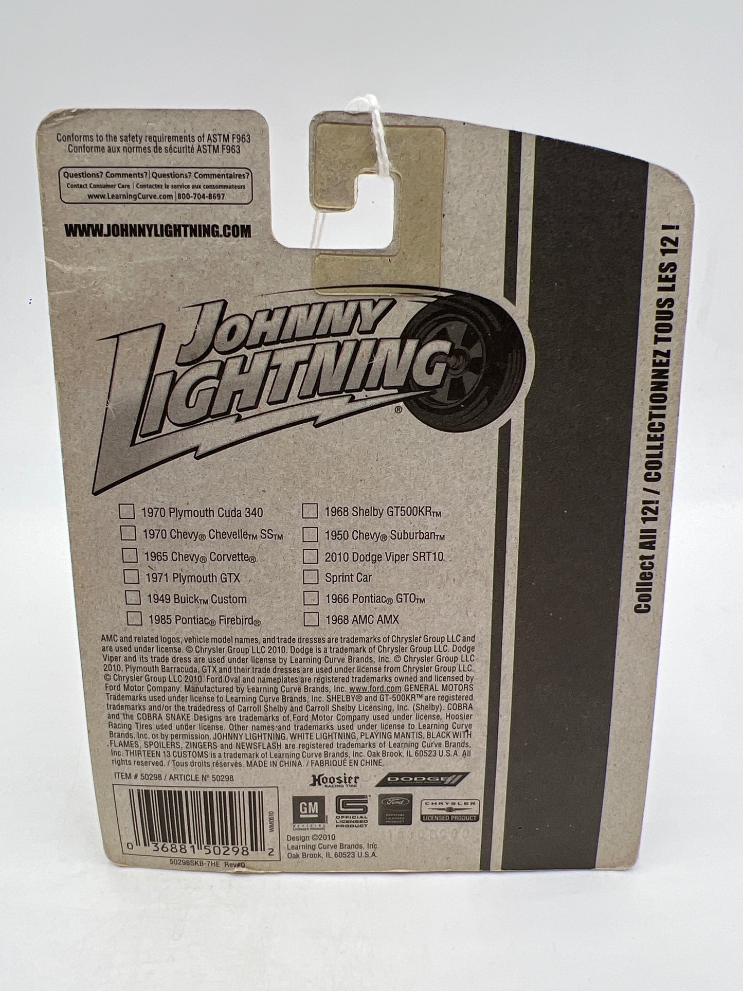 Johnny Lightning Small Card 1970 Chevy Chevelle SS Orange 217D