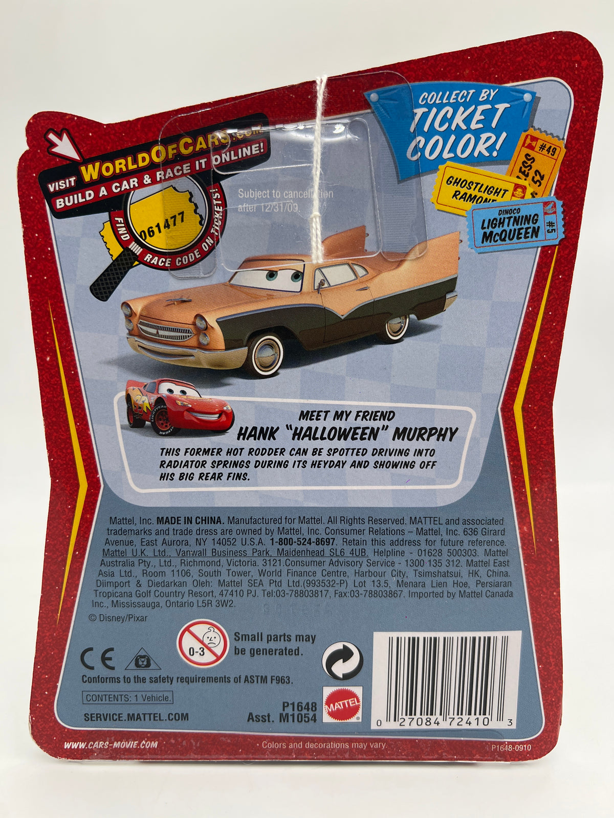 Disney Pixar The World Of Cars Race O Rama #87 CHASE Impound Wingo