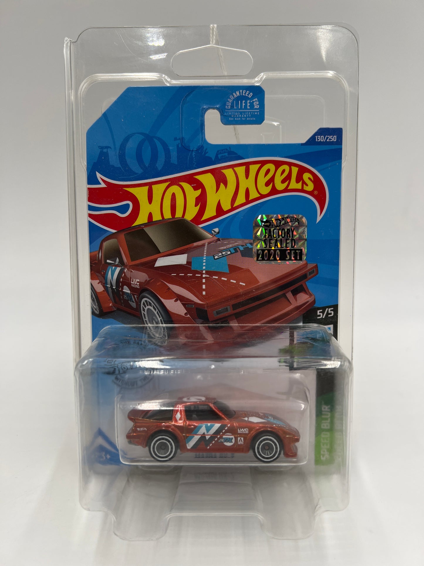 2020 Hot Wheels Factory Sealed Super Treasure Hunt #130 Mazda RX-7 Orange W/Protector