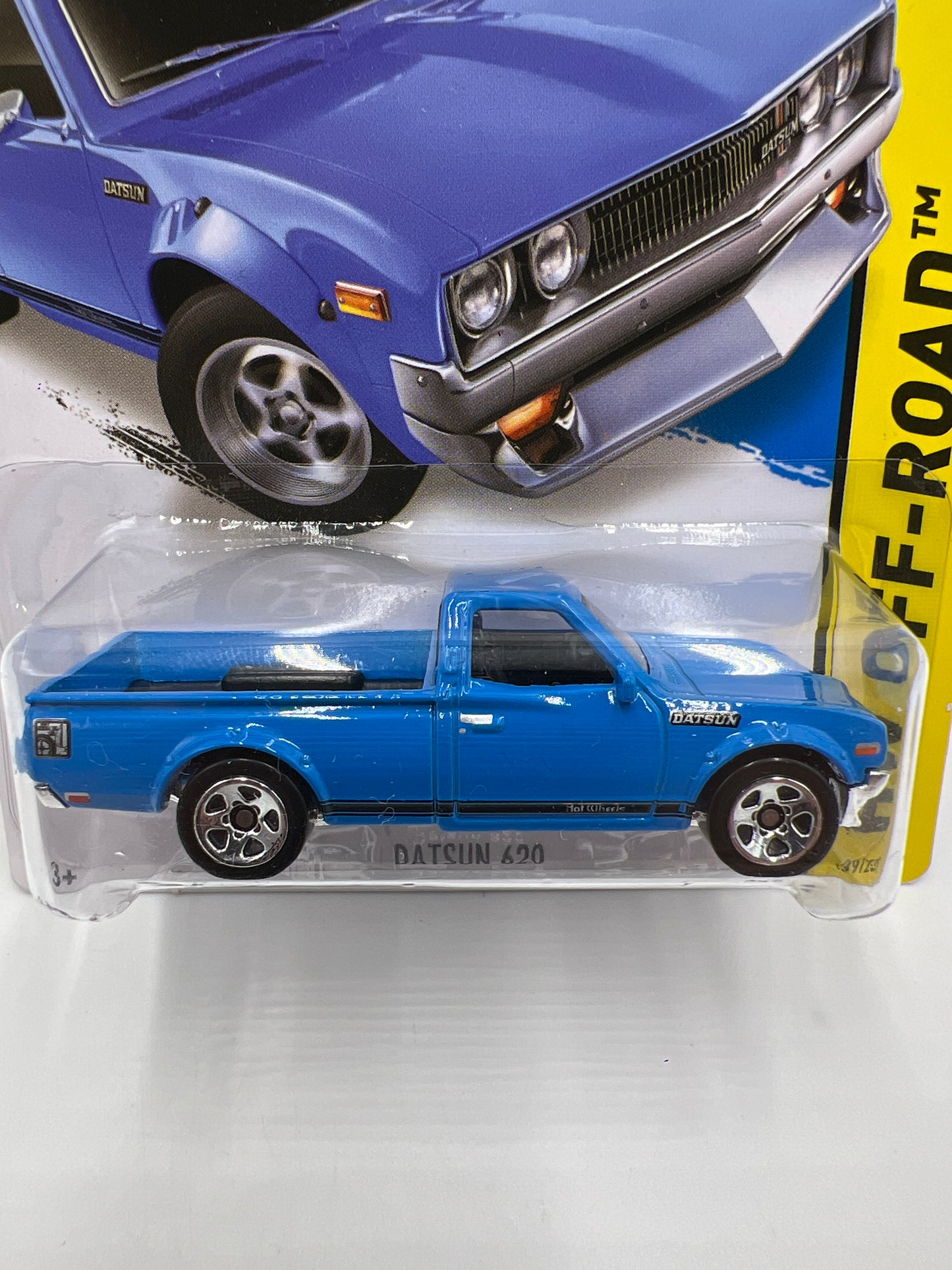 2014 Hot Wheels Kmart Exclusive Off-Road #139 Datsun 620 Blue W/Protector