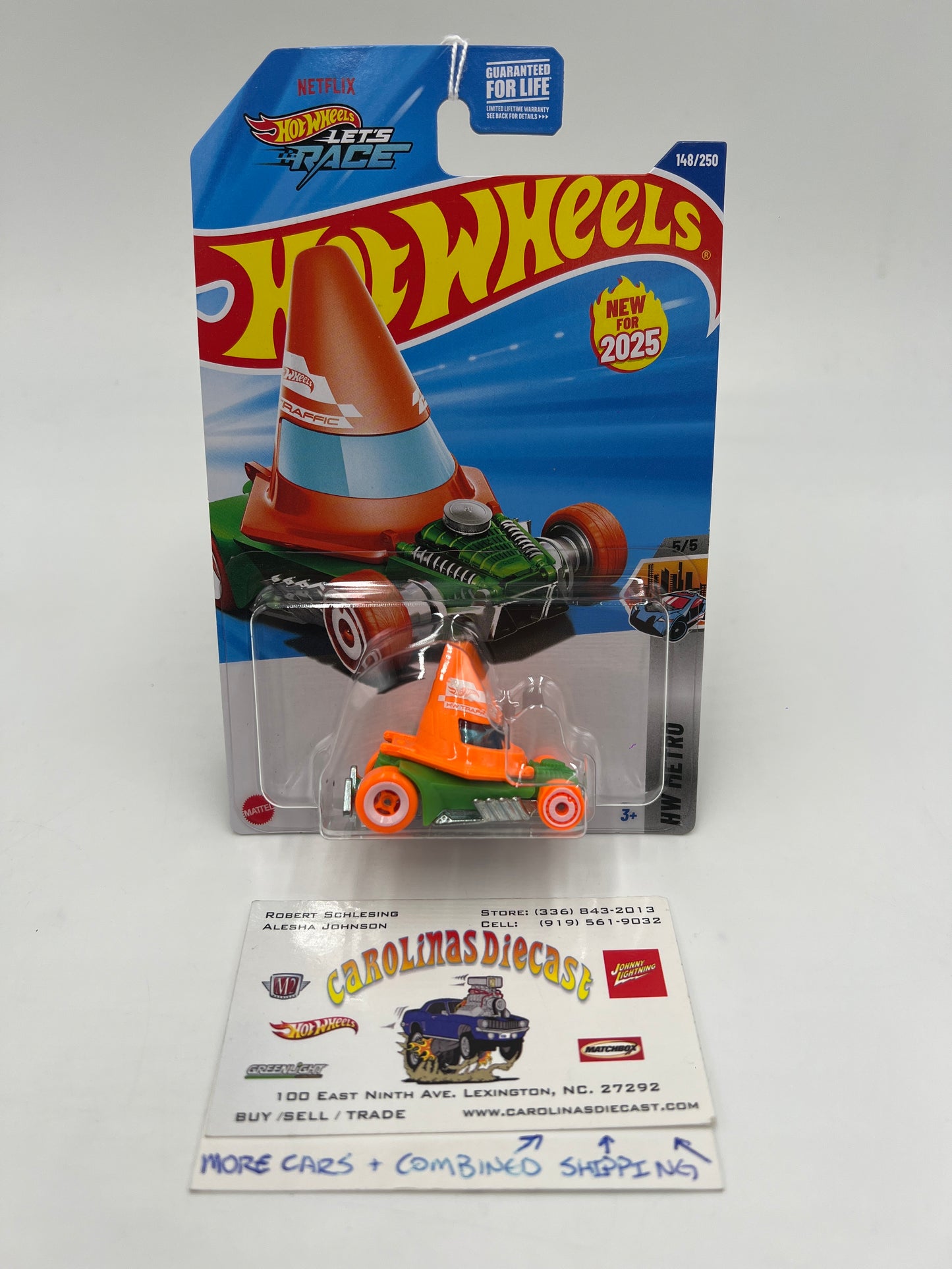 2025 Hot Wheels H Case Metro #148 Cone Shaker Orange/Green 122D