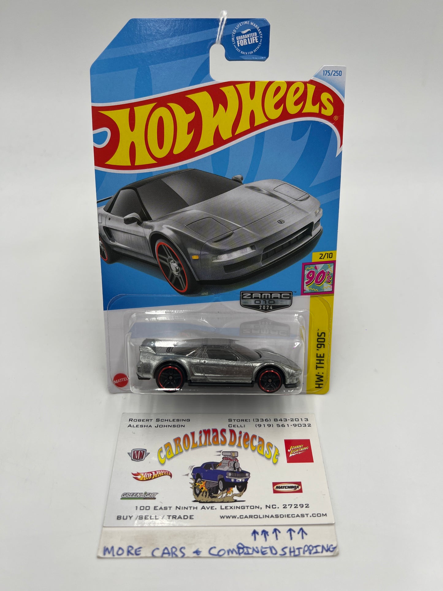 2024 Hot Wheels Walmart Exclusive Zamac 010 #175 90 Acura NSX 147E