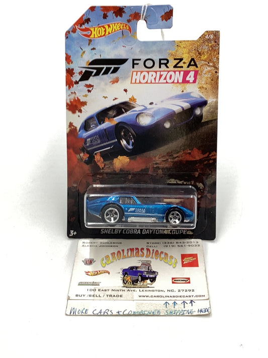 Hot wheels Forza Horizon 4 4/6 Shelby Cobra Daytona Coupe 151G