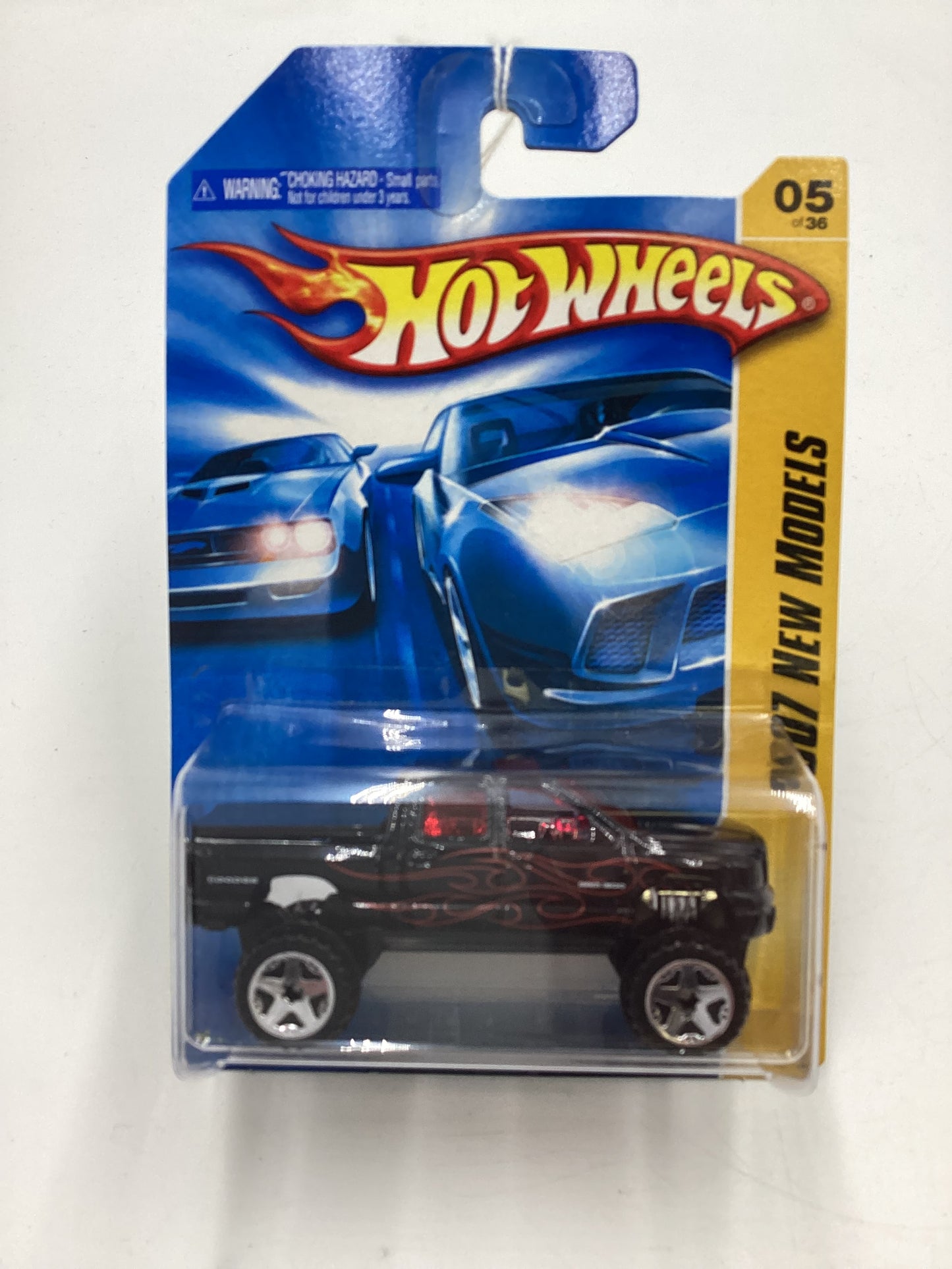 2007 Hot Wheels New Models #5 Dodge Ram 1500 Black 39B