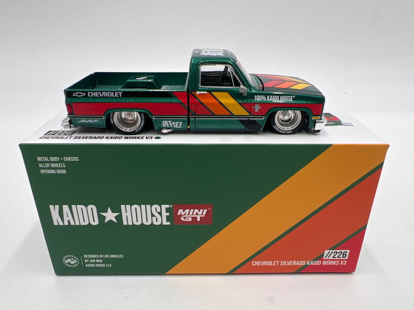 Mini GT x Kaido House #226 Chevrolet Silverado Kaido Works V3 Green