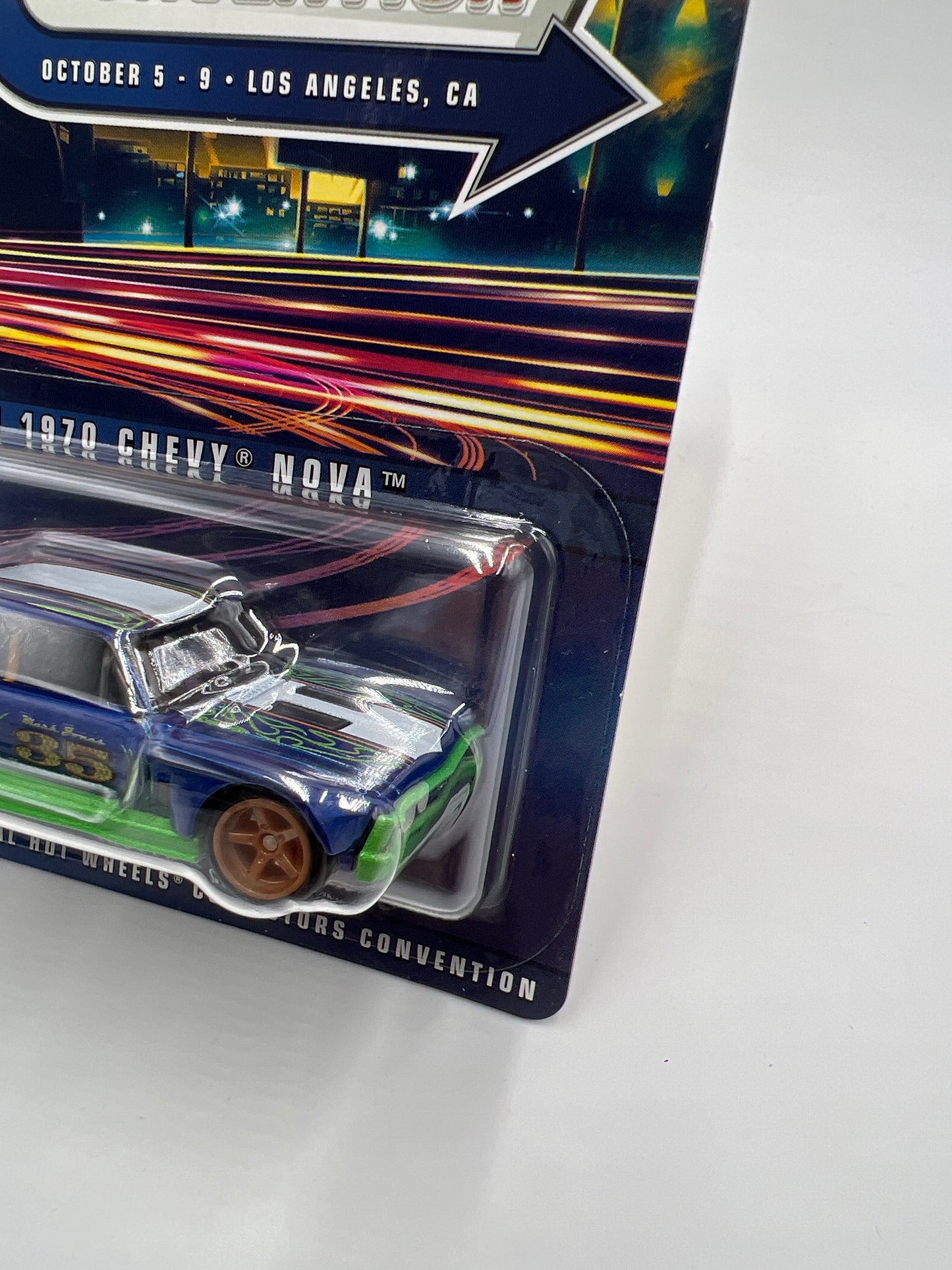 2022 Hot Wheels 36th Annual Collectors Convention LA Dinner Car #2456/4000 Custom 1970 Chevy Nova W/Protector