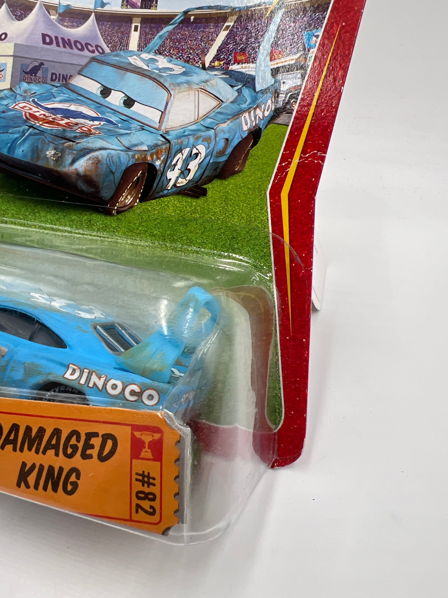 Disney Pixar The World Of Cars Race O Rama #82 Damaged King