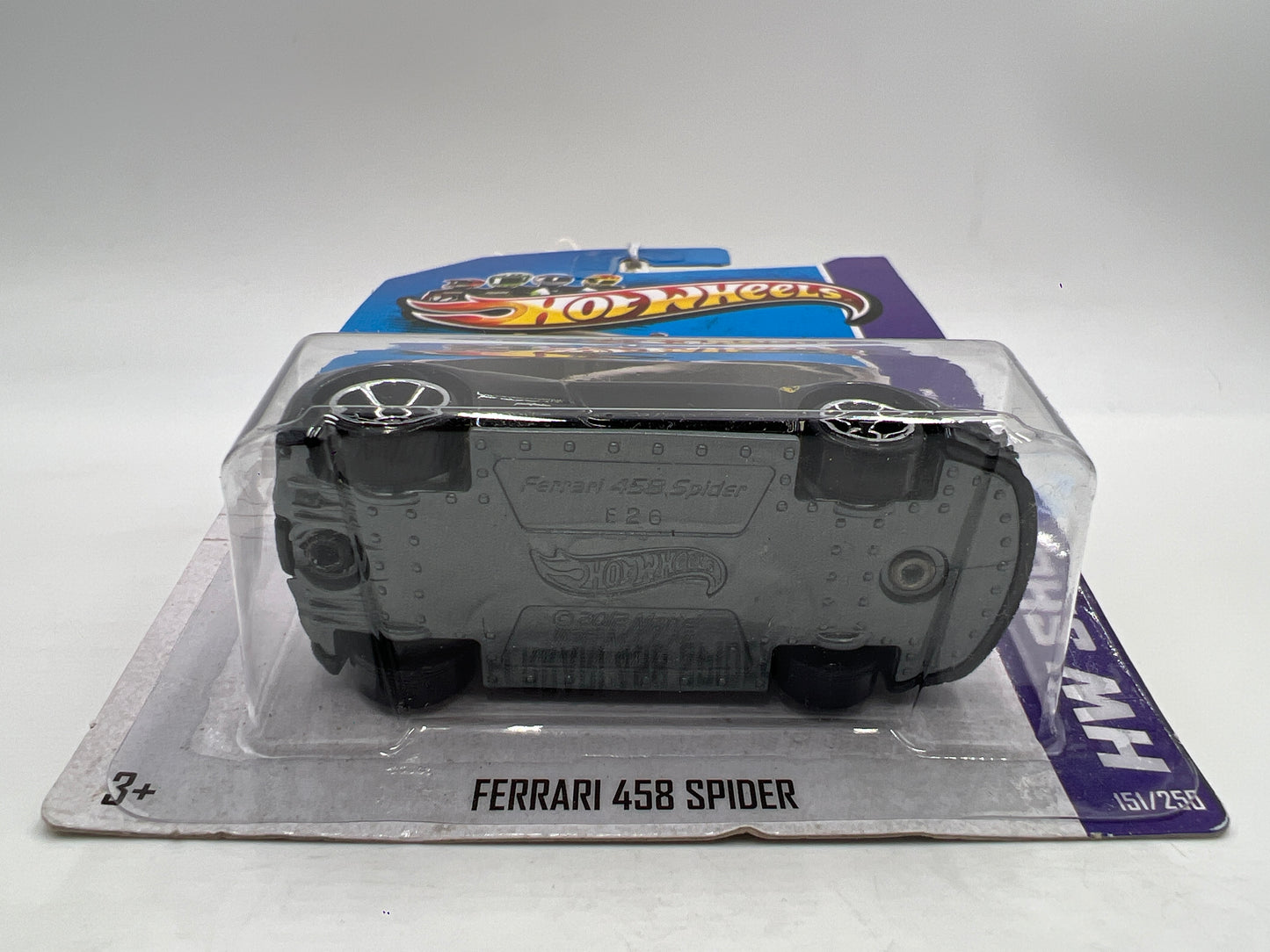 2013 Hot Wheels Showroom #151 Ferrari 458 Spider Black