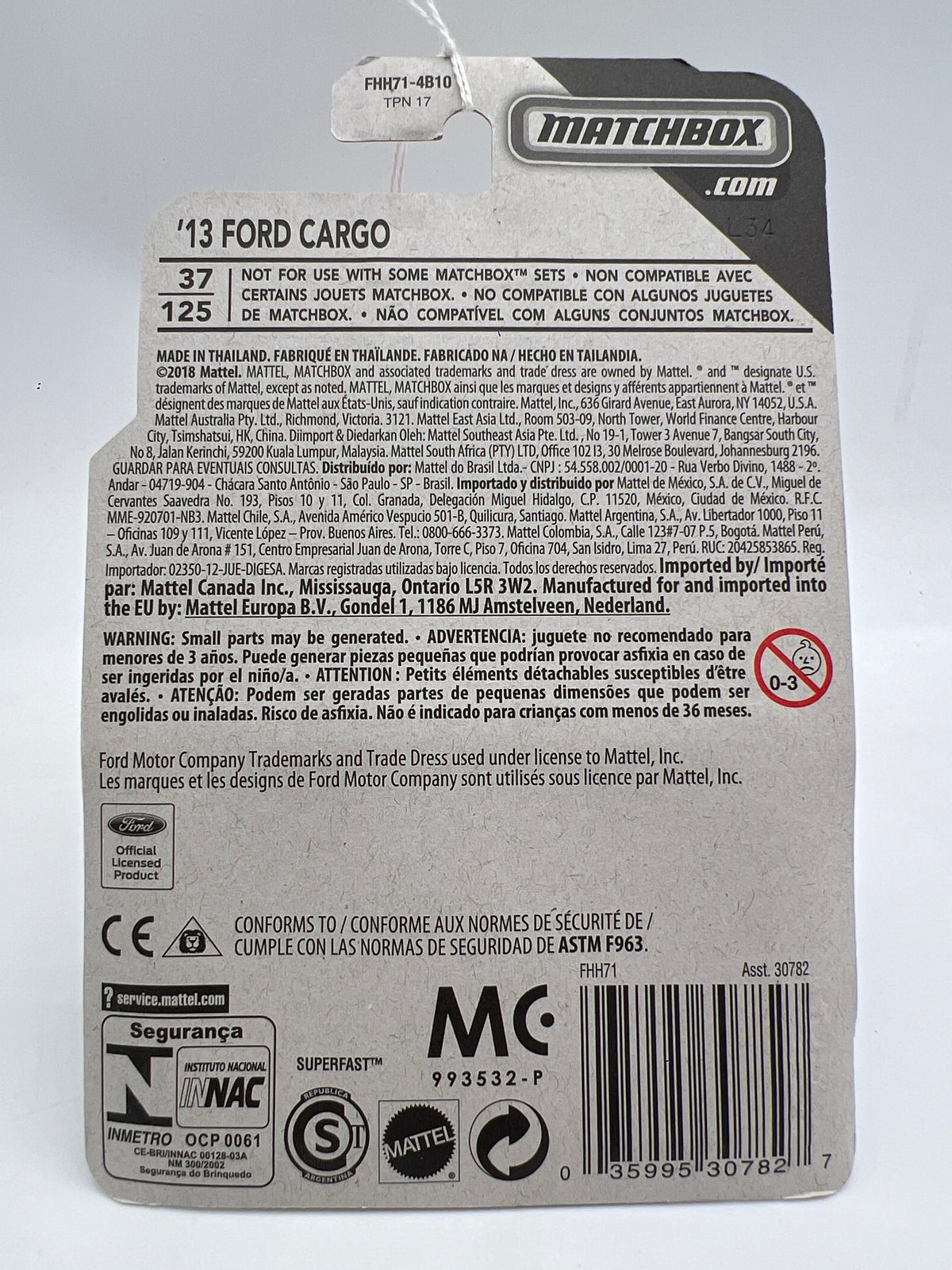 Matchbox MBX Service #11 13 Ford Cargo Blue