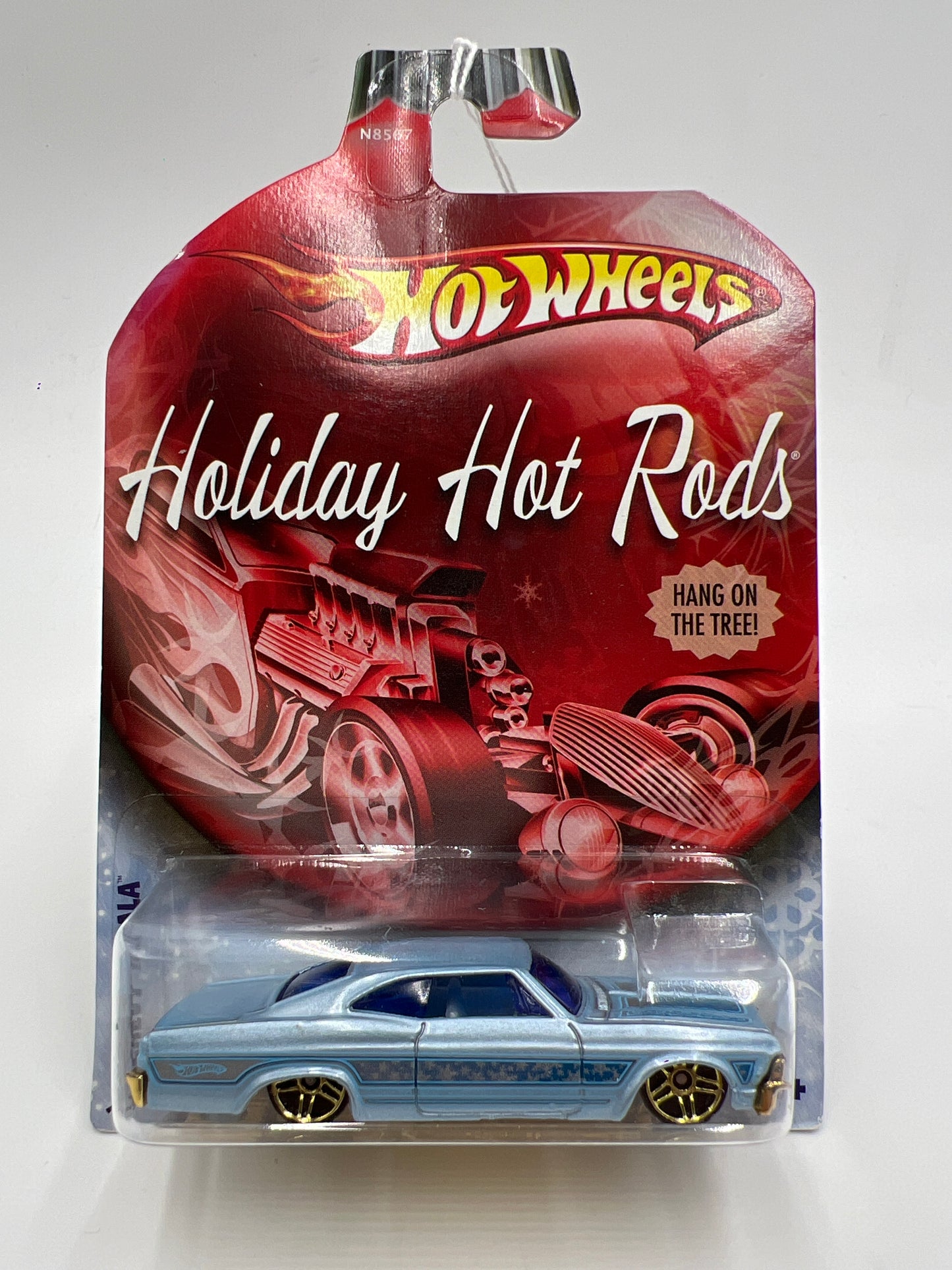 2009 Hot Wheels Holiday Hot Rods 65 Chevy Impala Light Blue 152A