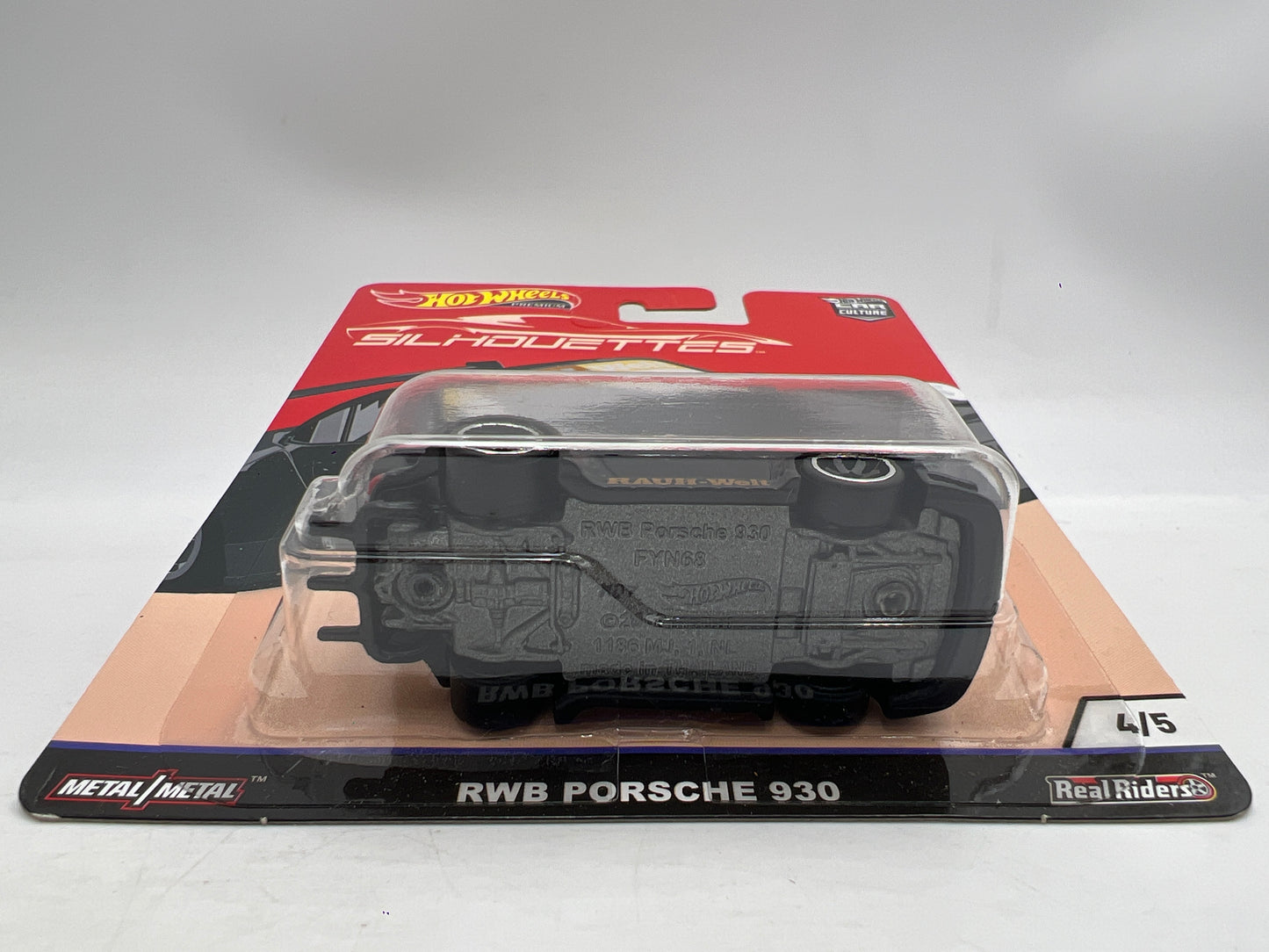 2018 Hot Wheels Premium Silhouettes #4 RWB Porsche 930 Matte Black W/Protector