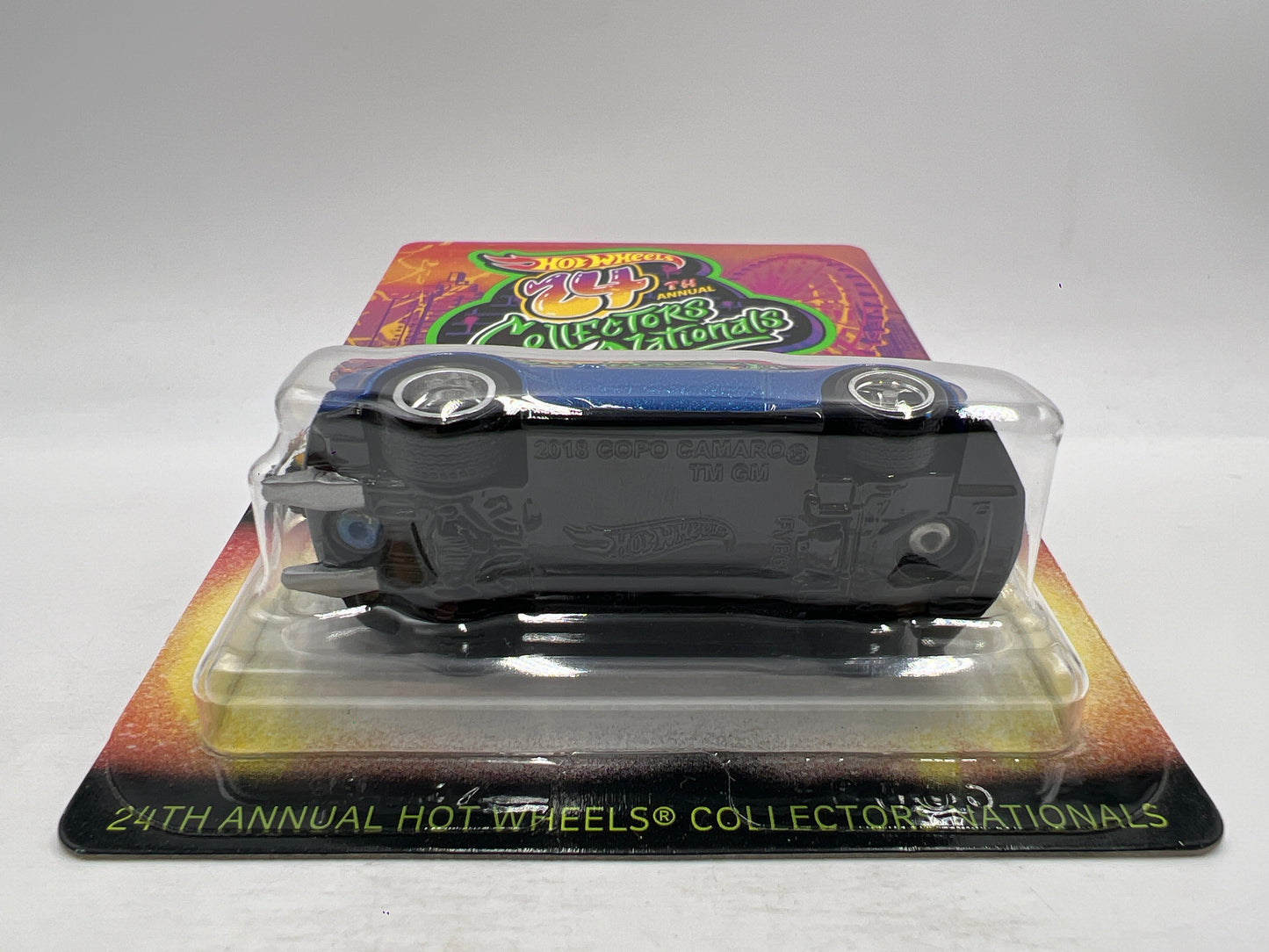 2024 Hot Wheels 24th Annual Collectors Nationals 3739/4000 2018 Copo Camaro SS Blue W/Protector