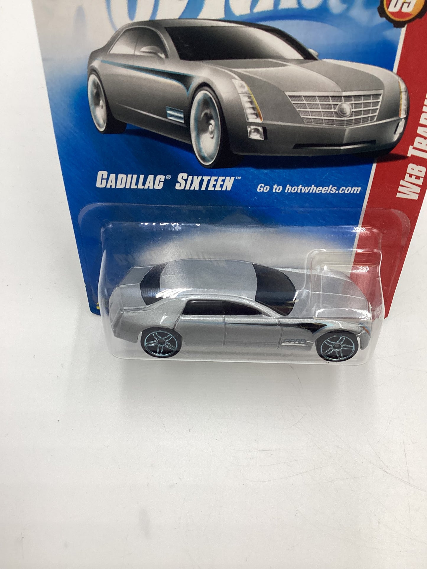 2008 Hot Wheels Web Trading Cars #85 Cadillac Sixteen Silver 60A
