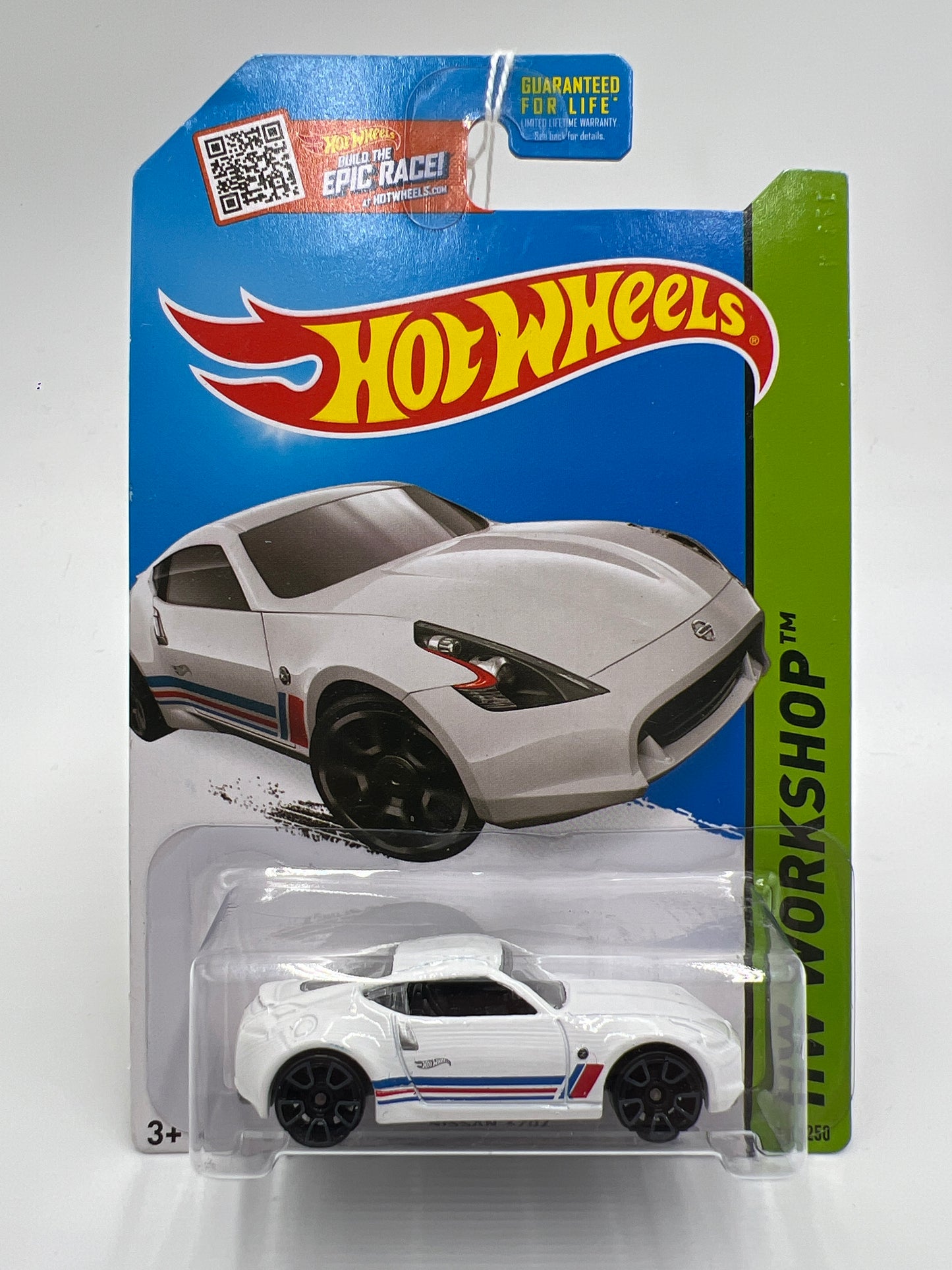 2015 Hot Wheels Workshop #248 Nissan 370Z White 80B