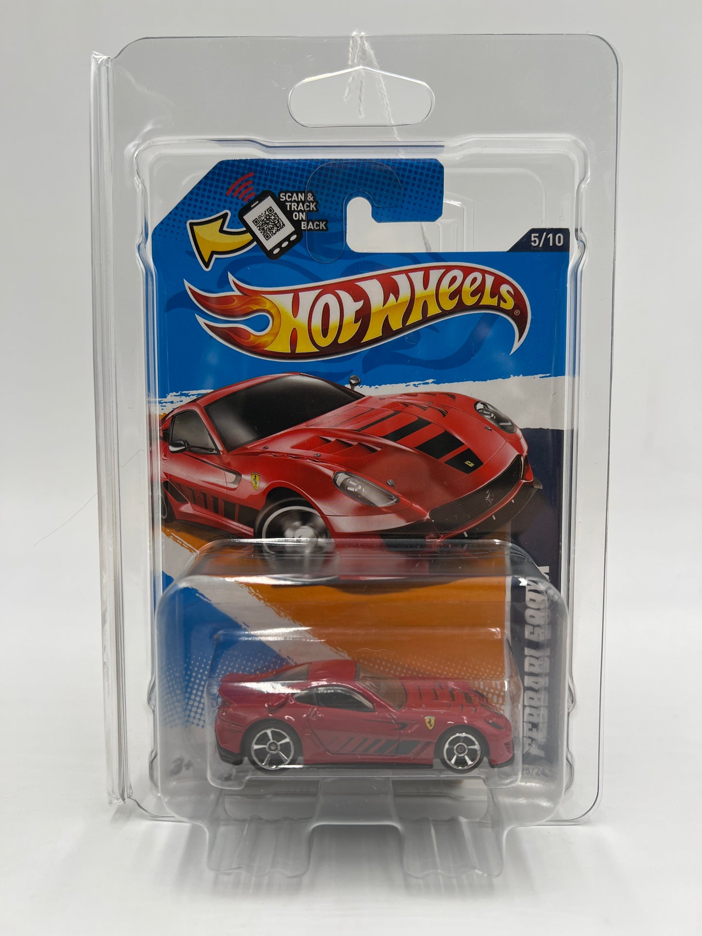 2012 Hot Wheels All Stars #125 Ferrari 599XX Red W/Protector 1