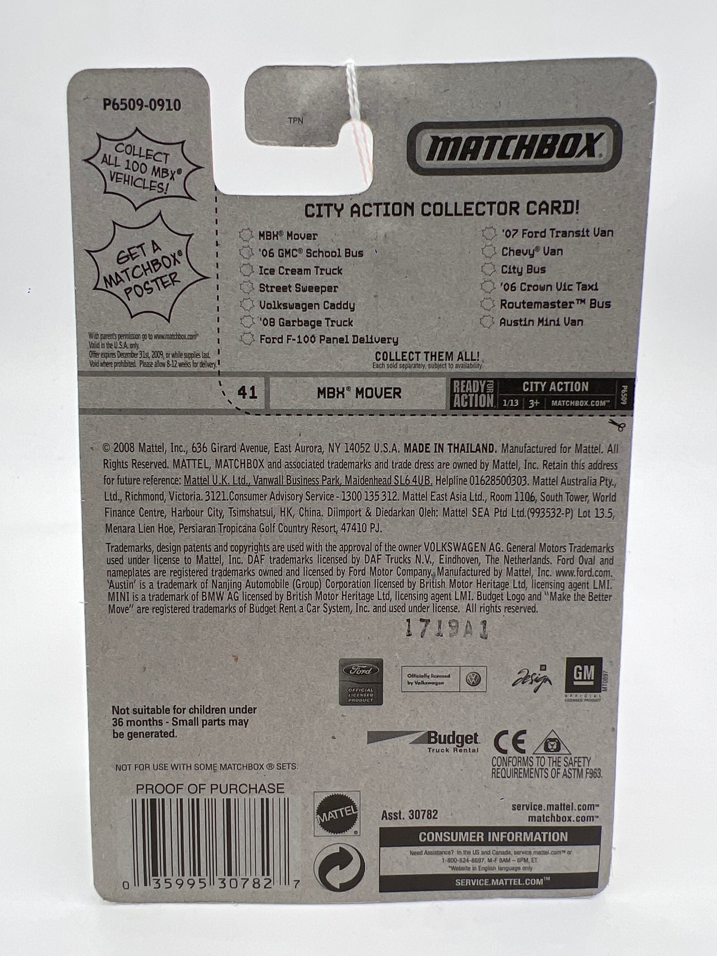 Matchbox #41 City Action MBX Mover Cargo Couriers 206F