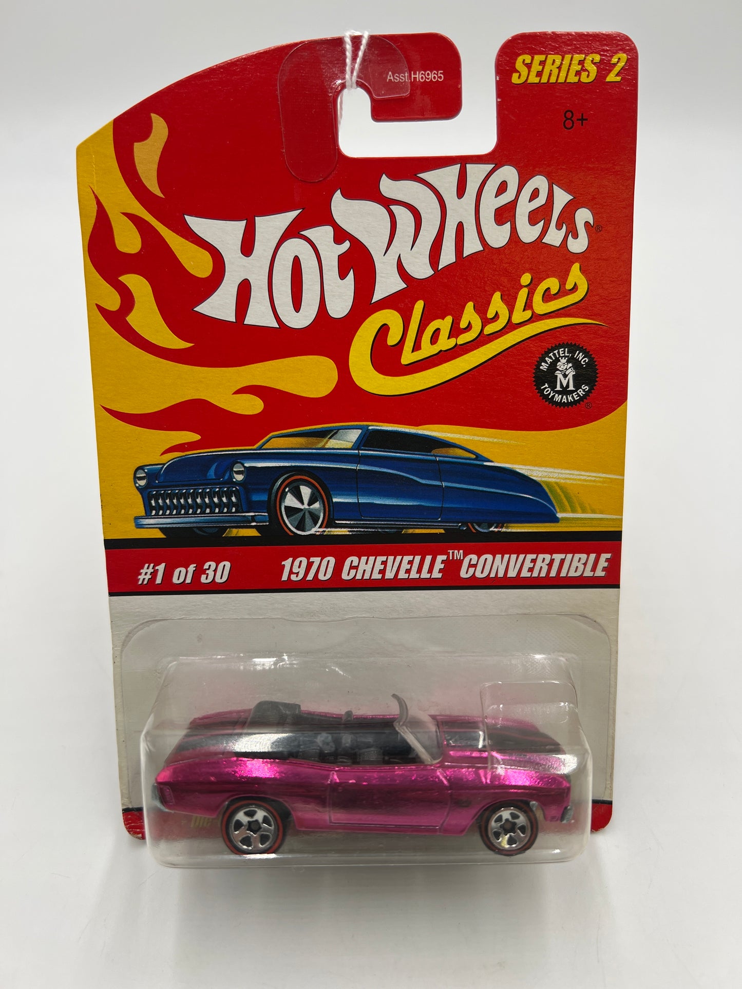 Hot Wheels Classics Series 2 #1 1970 Chevelle Convertible Pink *Soft Corners*