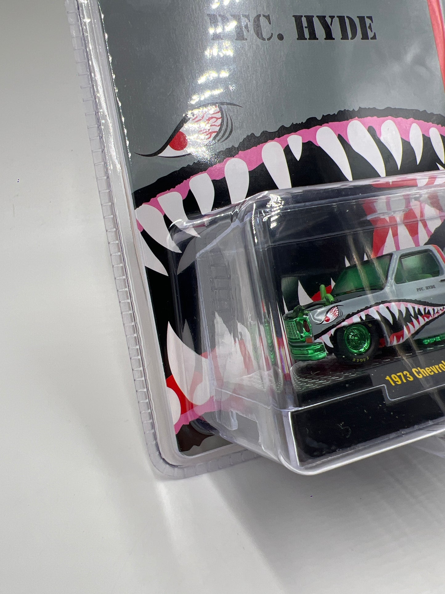 2025 M2 Machines Hobby Exclusive CHASE PFC Hyde 1973 Chevrolet Cheyenne Super 10 Gray HS62